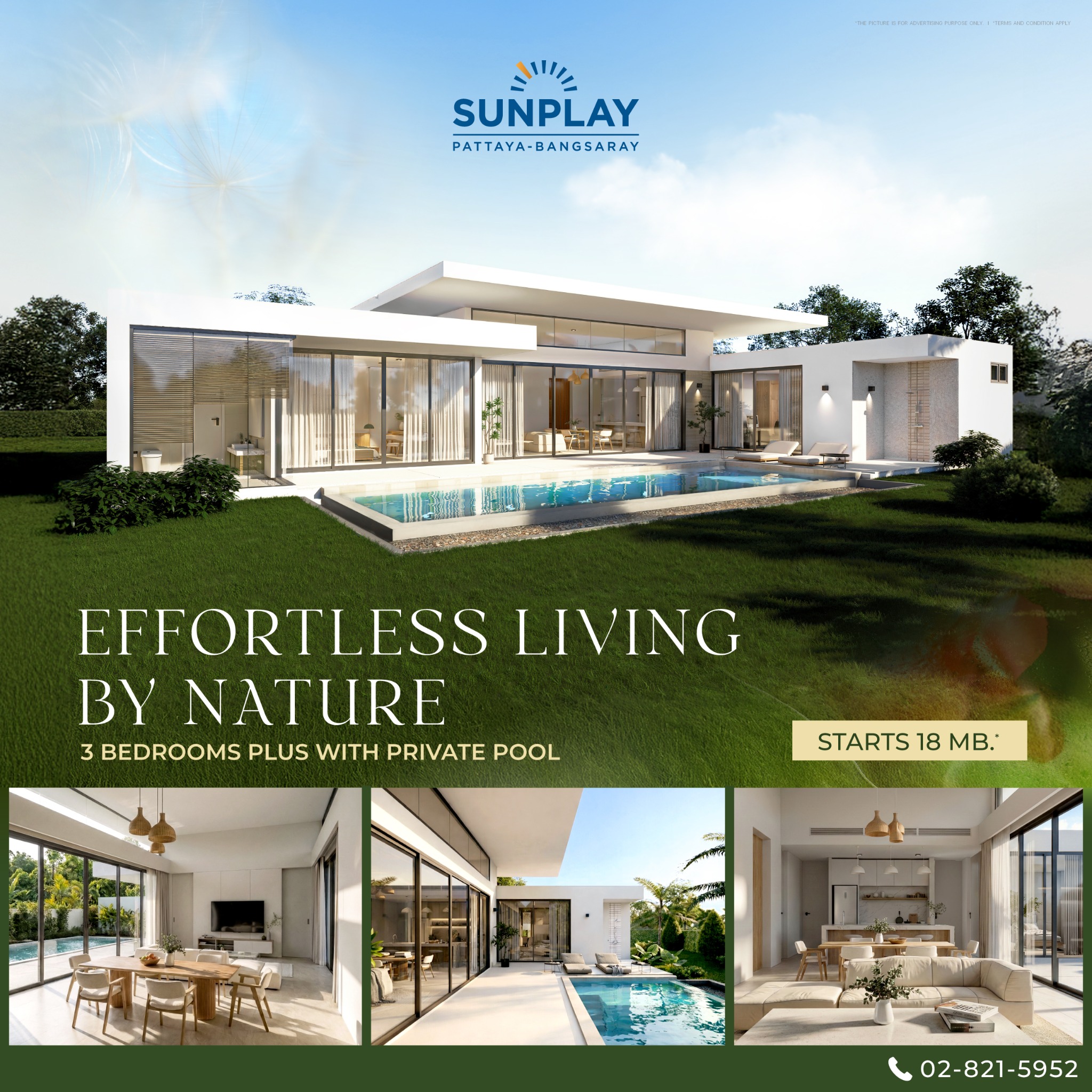 Sunplay Luxury Residence Pattaya Facebook ad: Sale Luxury Pool Villas Pattaya 3 Bedrooms