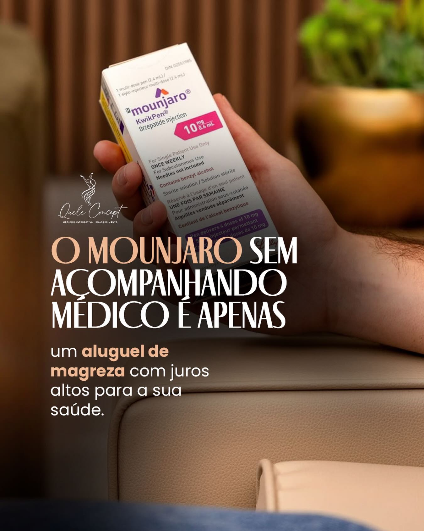 Dra Meire Quele Facebook ad: O uso do Mounjaro sem acompanhamento médico pode…