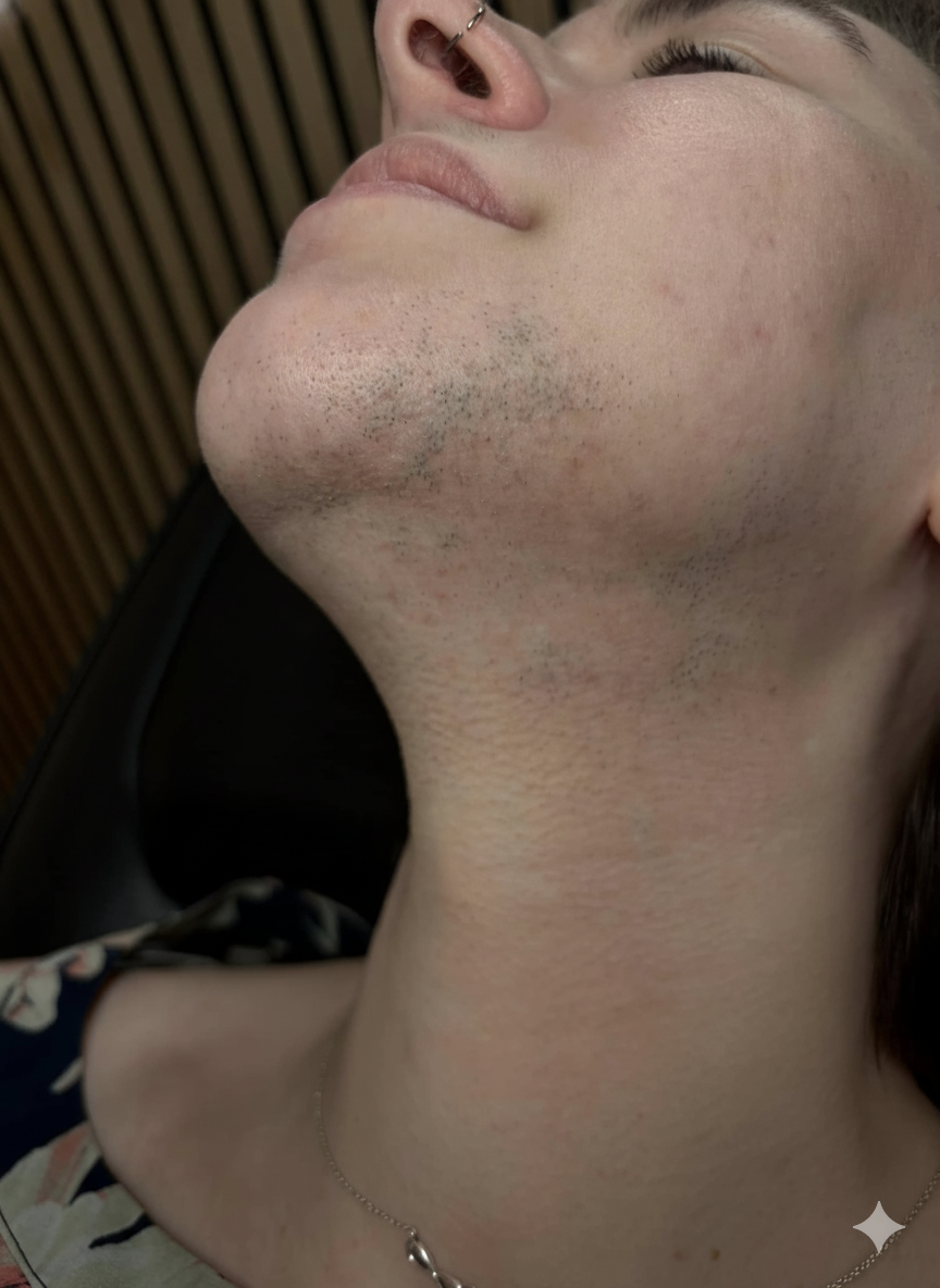 PCOS And Me Facebook ad: Your facial hair is hiding your confidence