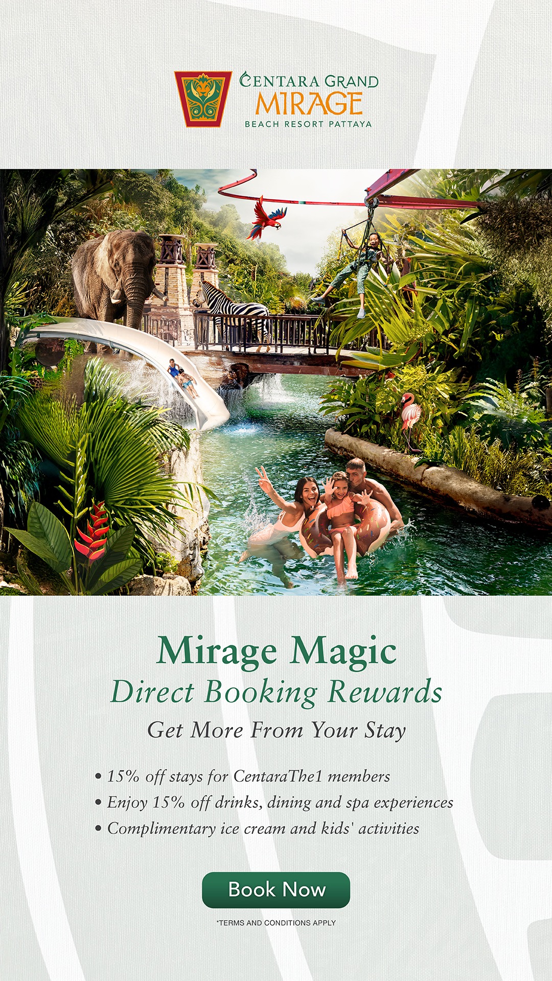 Centara Grand Mirage Beach Resort Pattaya Facebook ad