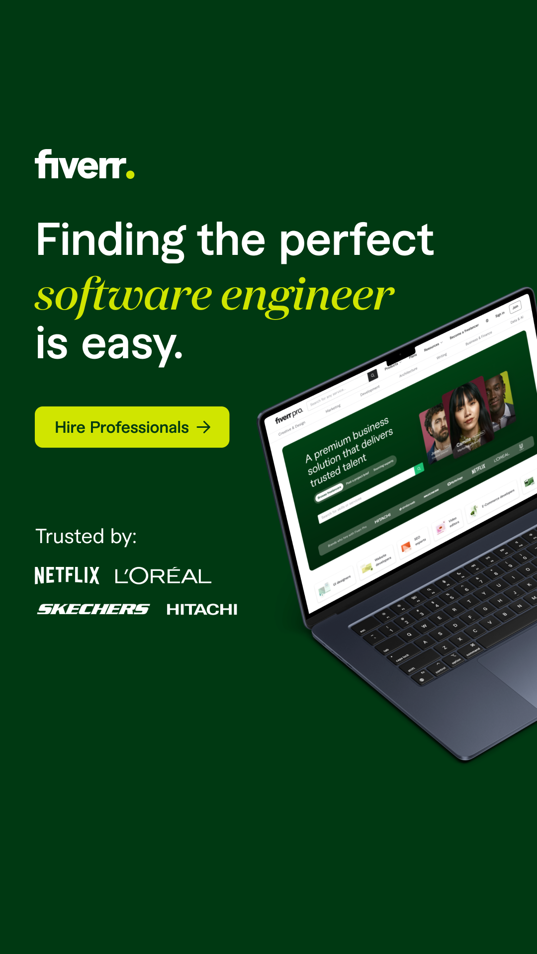 Fiverr Facebook ad