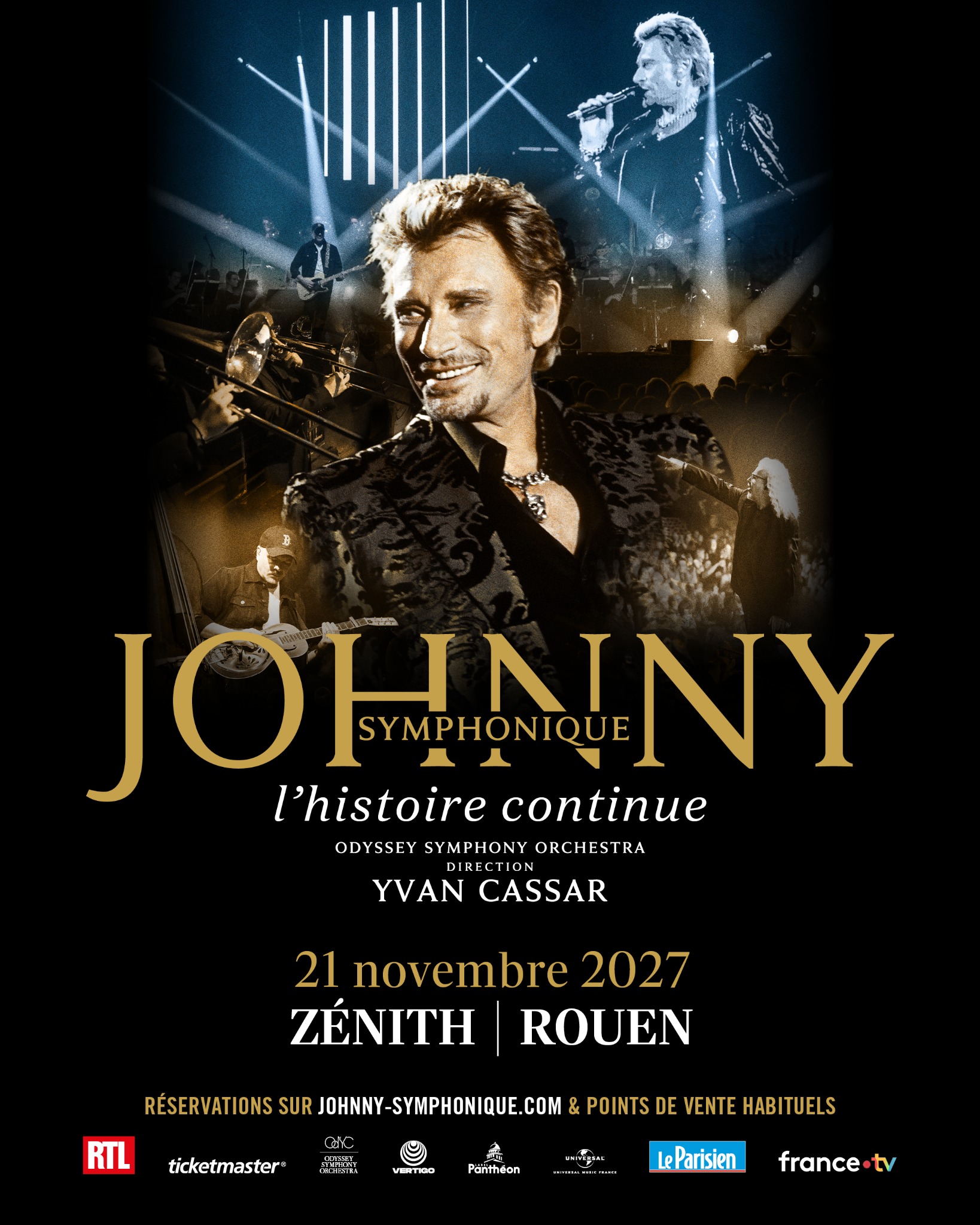 Johnny Symphonique Tour - Officiel Facebook ad: L’histoire continue… En tournée dans toute la France…