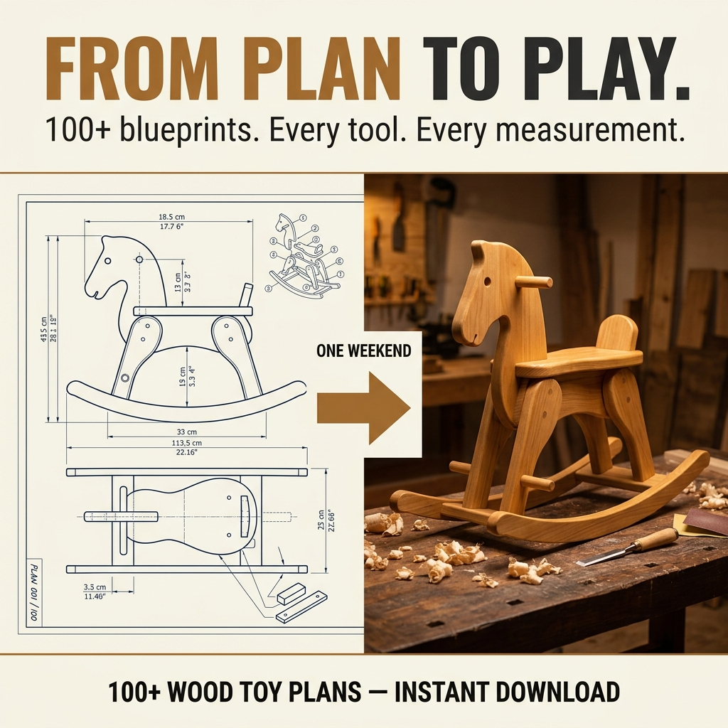 Master Crafts DIY Facebook ad: 100+ Wood Toy Plans Collection