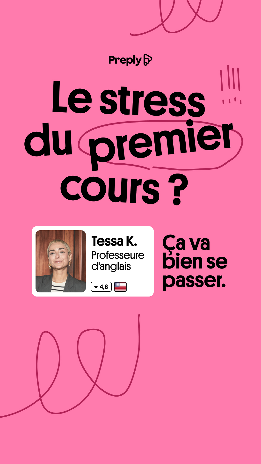 Preply Facebook ad