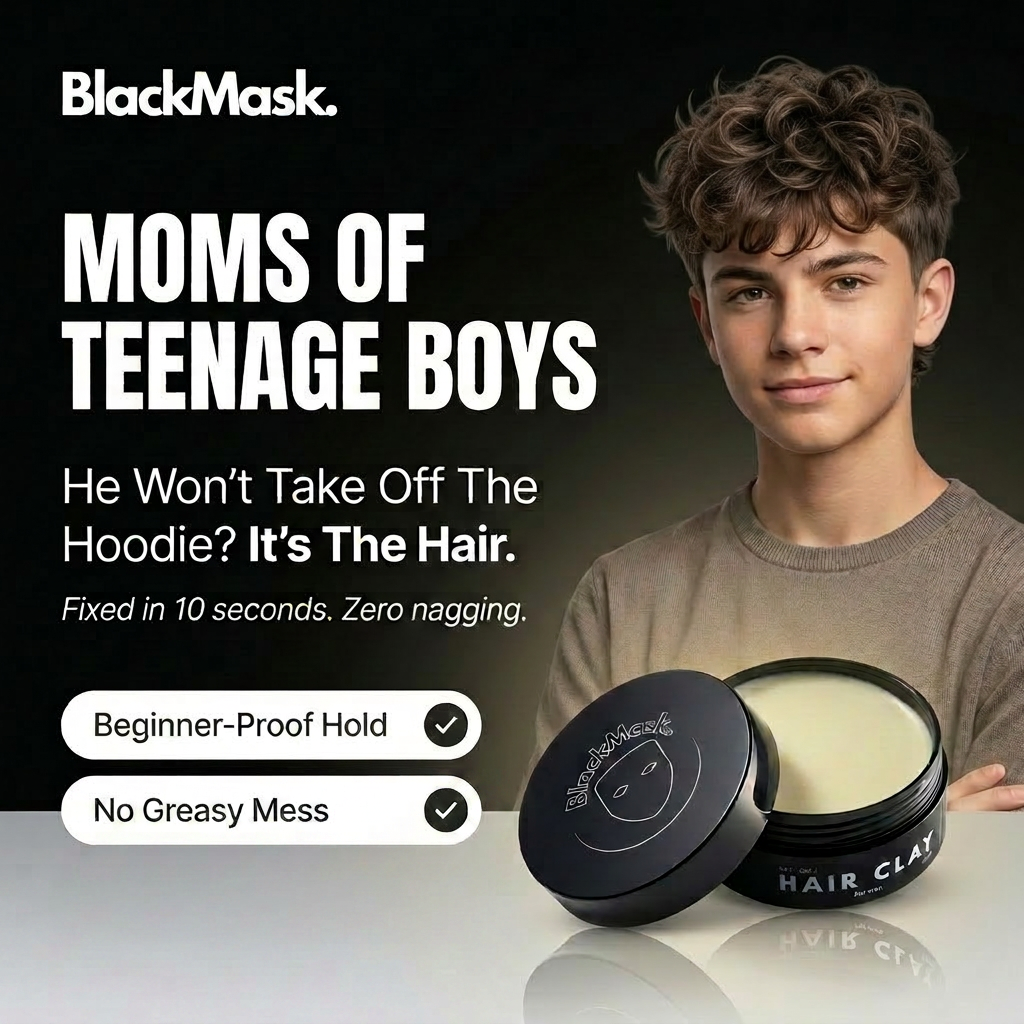 blackmask.products Facebook ad: The one thing he'll actually use.