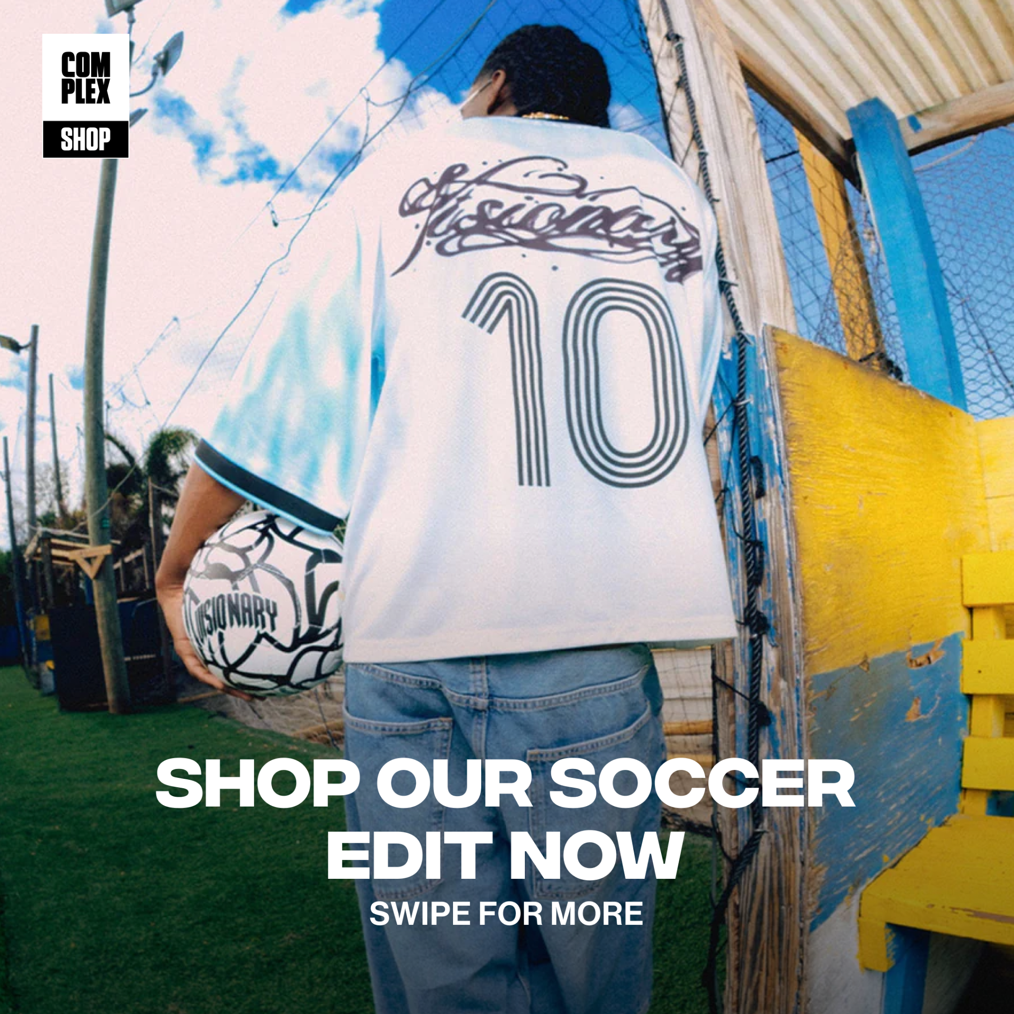 Complex Facebook ad: The beautiful game just got a beautiful wardrobe.