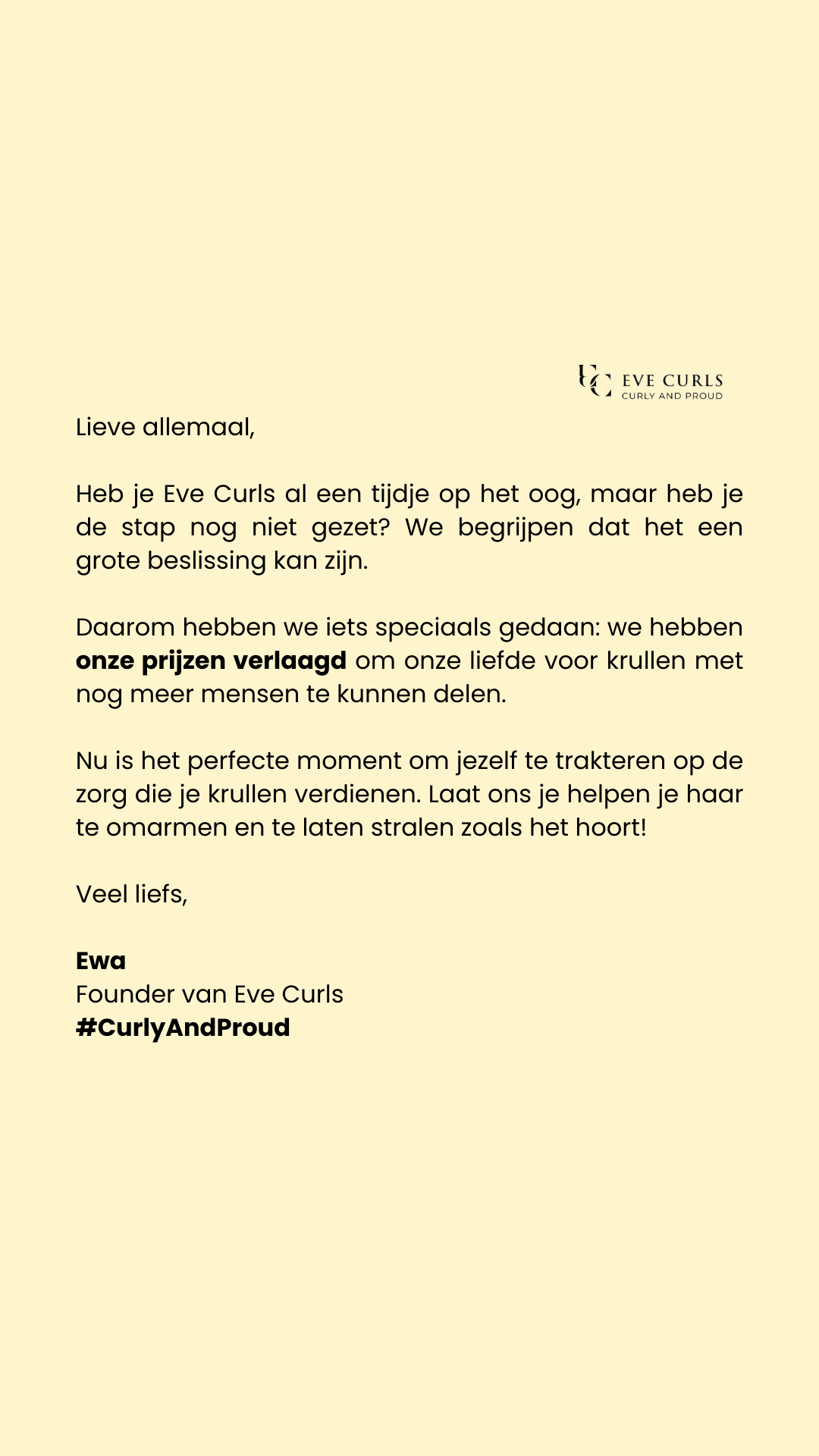 Eve Curls Facebook ad