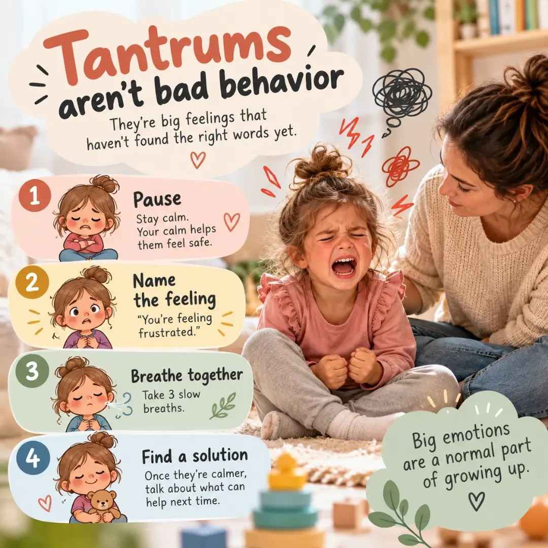 Mindfulkids Facebook ad: Tantrums aren’t bad behavior.