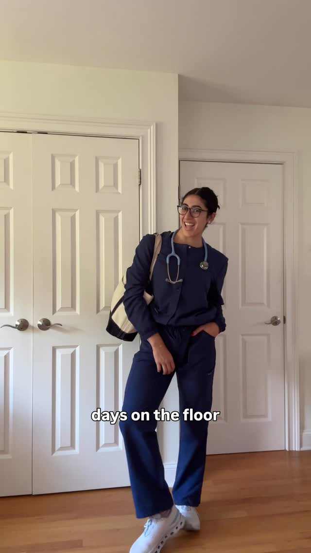 Cherokee Uniforms Facebook ad: Getting ready for a day in healthcare.