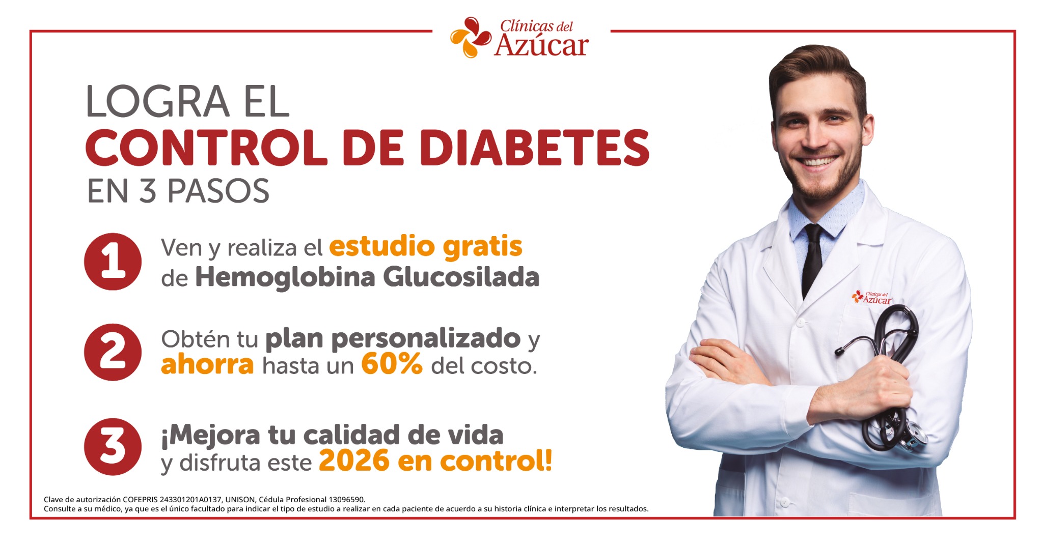 Clínicas del Azúcar - CDMX Facebook ad