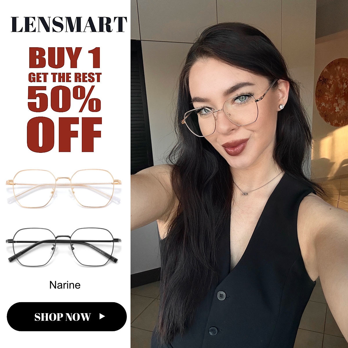 Lensmart Facebook ad