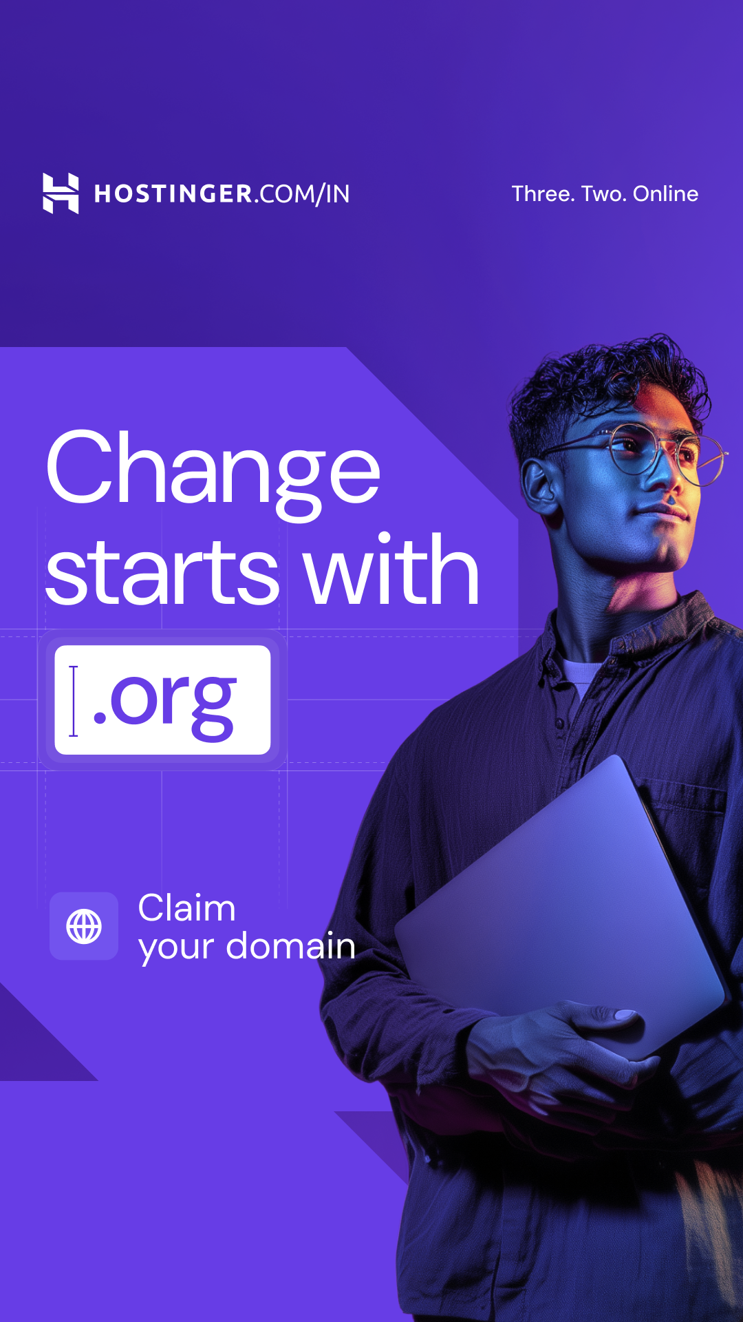 Hostinger Facebook ad from Feb 13, 2026