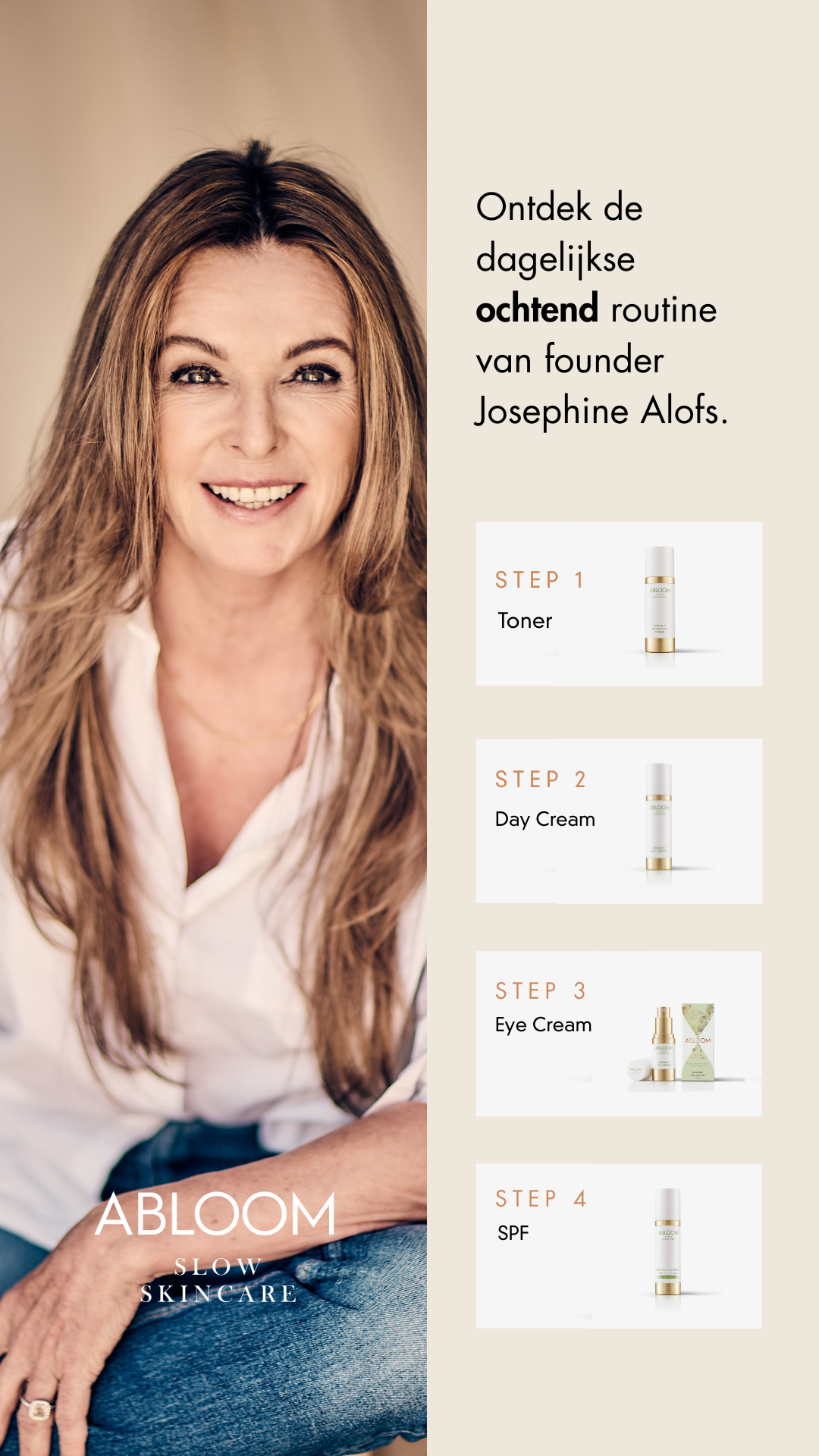 ABLOOM Slow Skincare Facebook ad