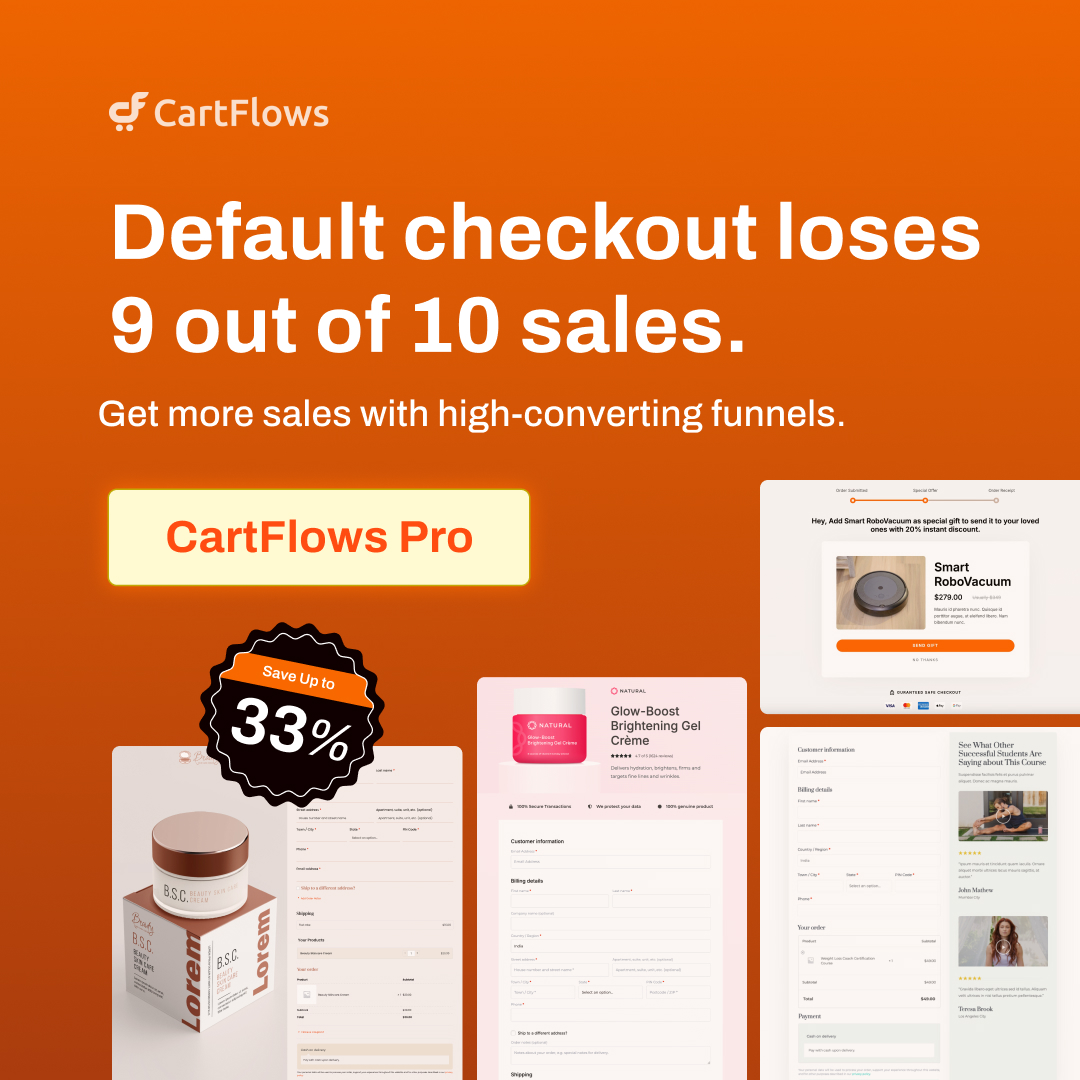 CartFlows Facebook ad