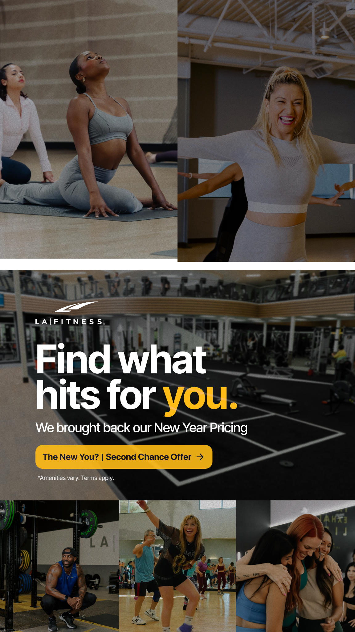 LA Fitness Facebook ad