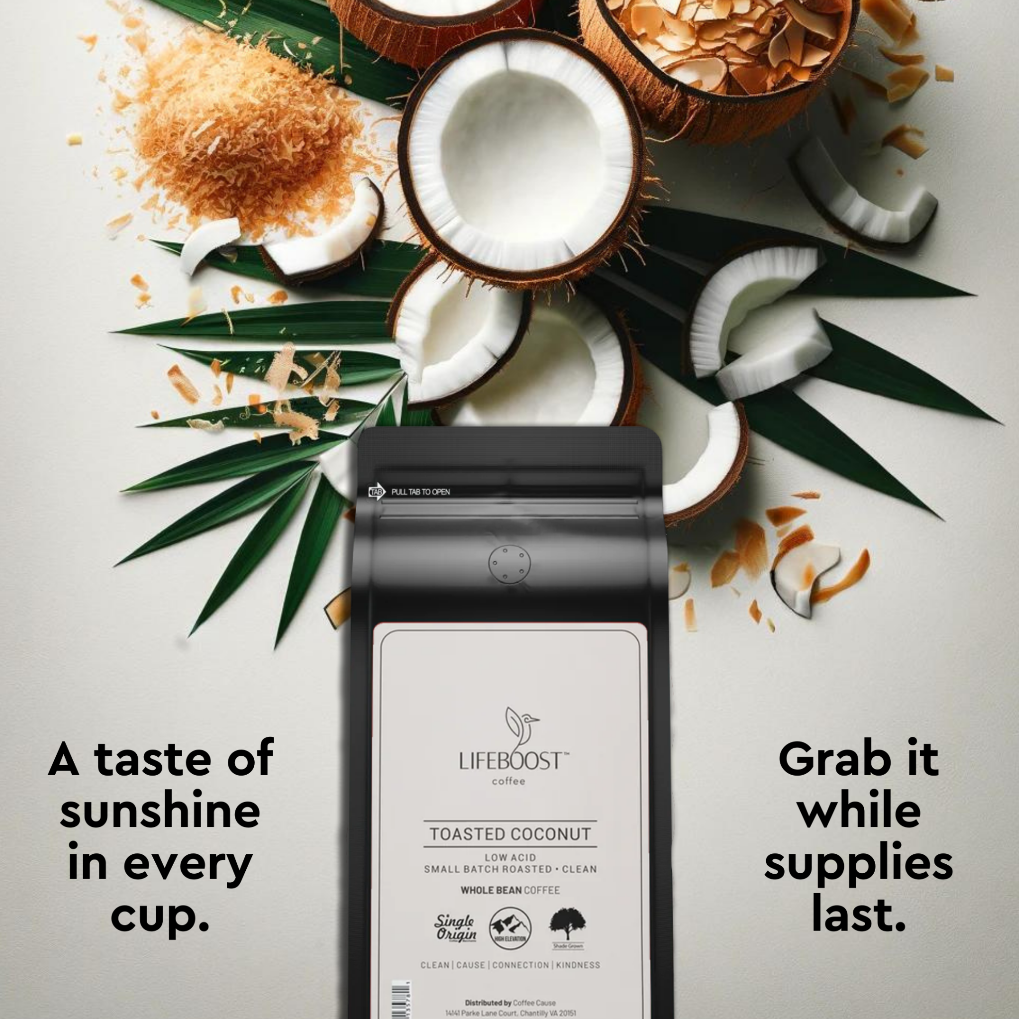 Lifeboost Coffee Facebook ad