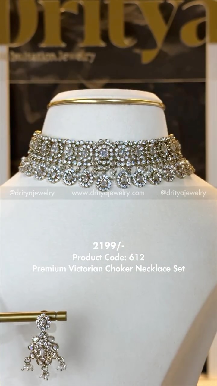 Dritya Jewelry Facebook ad: Price: ₹2199 • Comment 612 or DM CODE612…