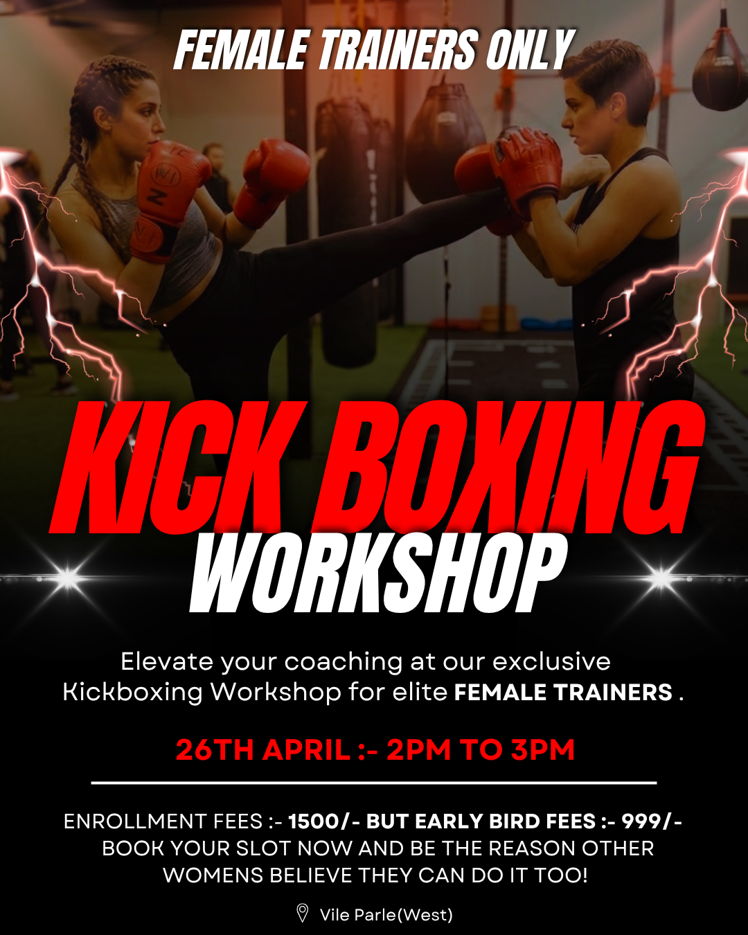 International Fitness Education Institute Facebook ad: FEMALE GYM Trainer Fitness Kickboxing