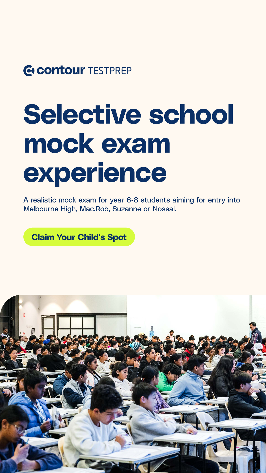Contour Education Facebook ad