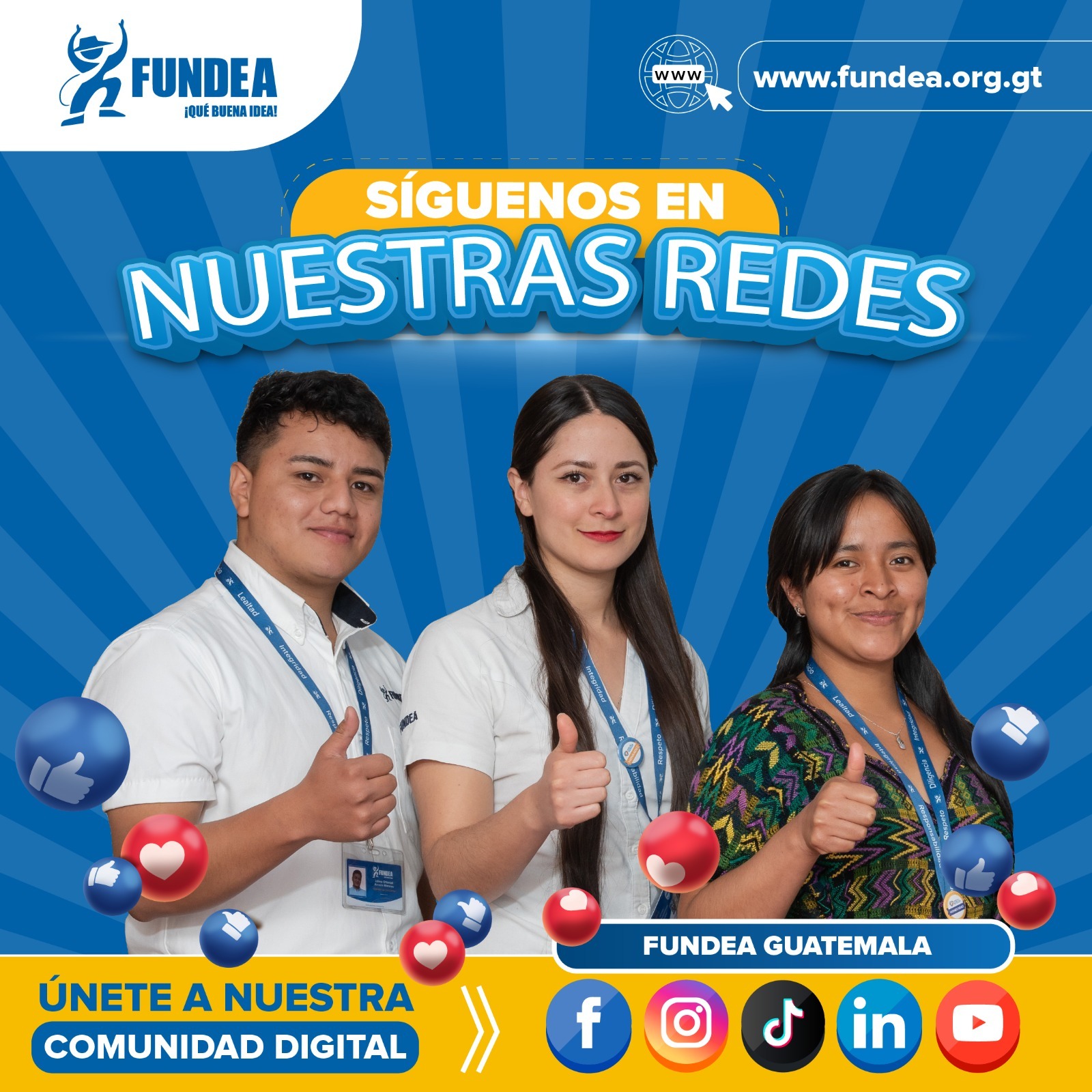 FUNDEA Guatemala Facebook ad: En Fundea tenemos 33 años apoyando a las…