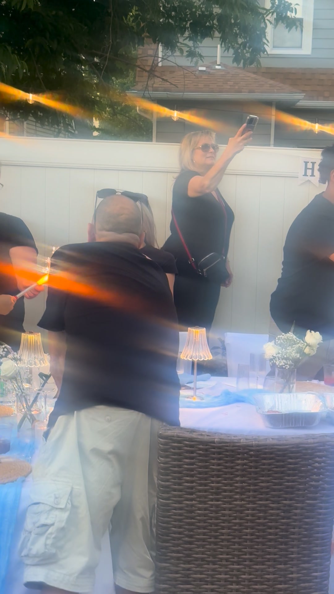 Funny Hibachi Catering Facebook ad: Backyard Hibachi Party at Your Home
