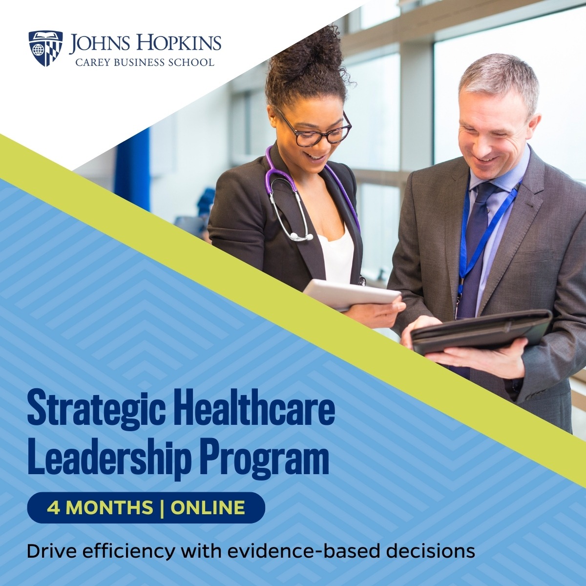 Johns Hopkins Carey Business School - Healthcare Leadership Program Facebook ad