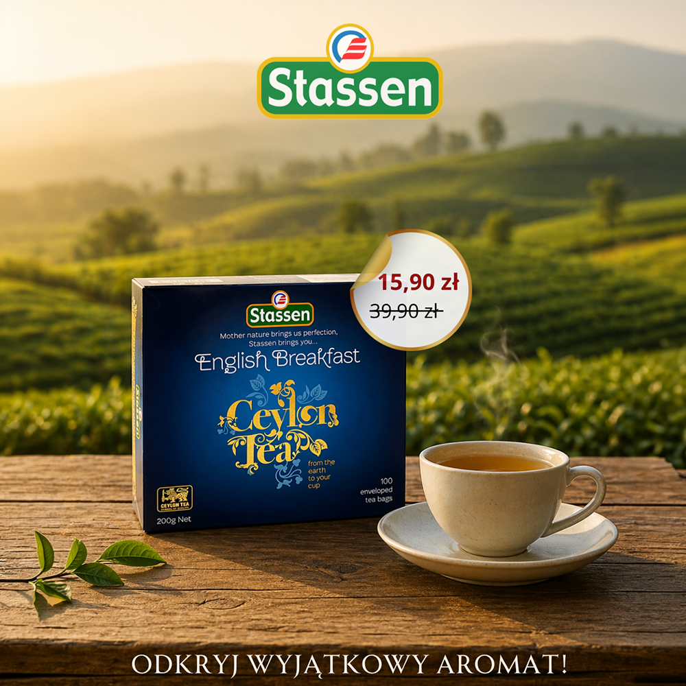 Stassen Tea Poland Facebook ad: English Breakfast za 15,90 zł