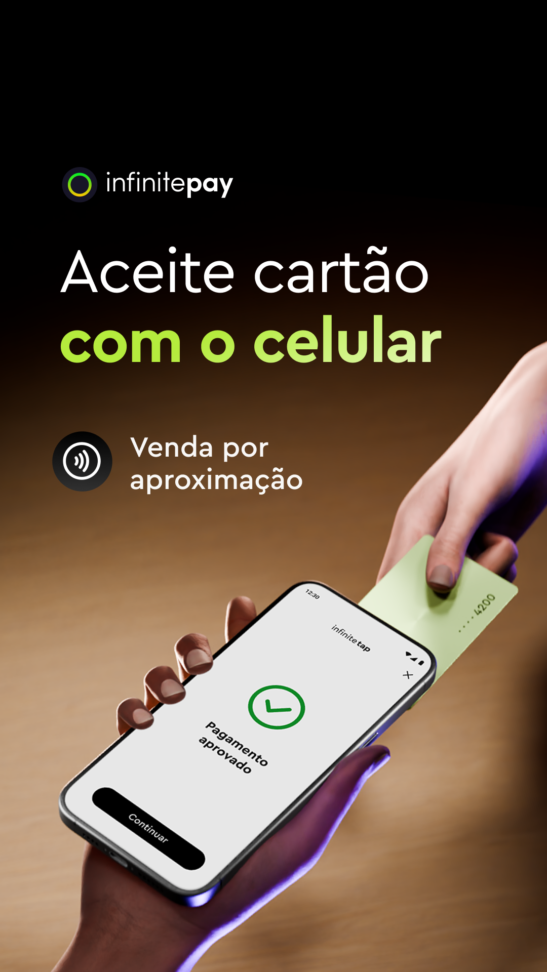 InfinitePay Facebook ad: Venda usando o celular! Rápido, Fácil e Seguro
