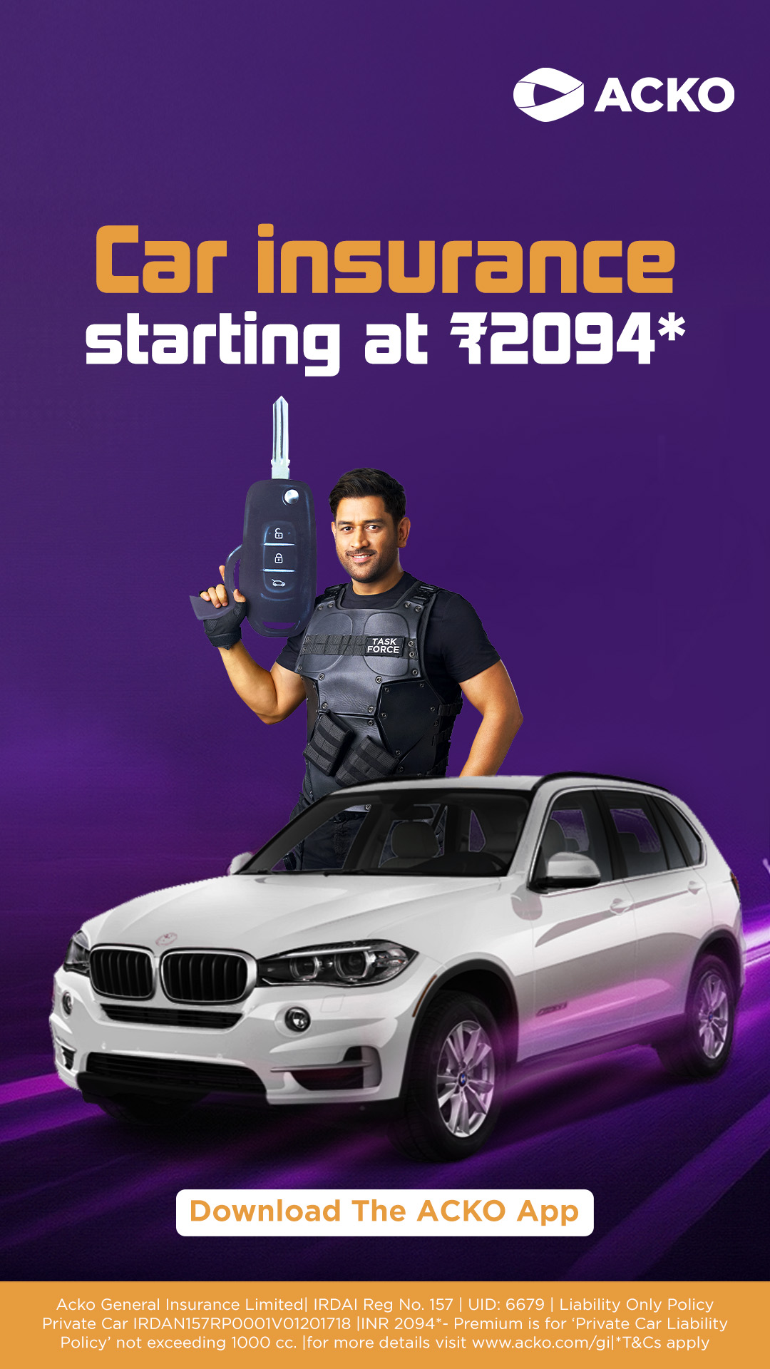 ACKO Facebook ad
