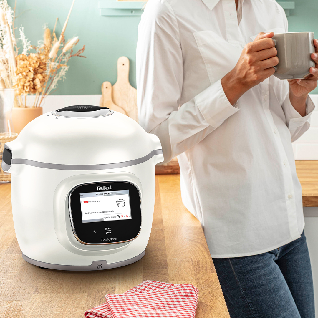 Tefal Facebook ad: Динамичен ден? С новия интелигентен мултикукър с вградена…