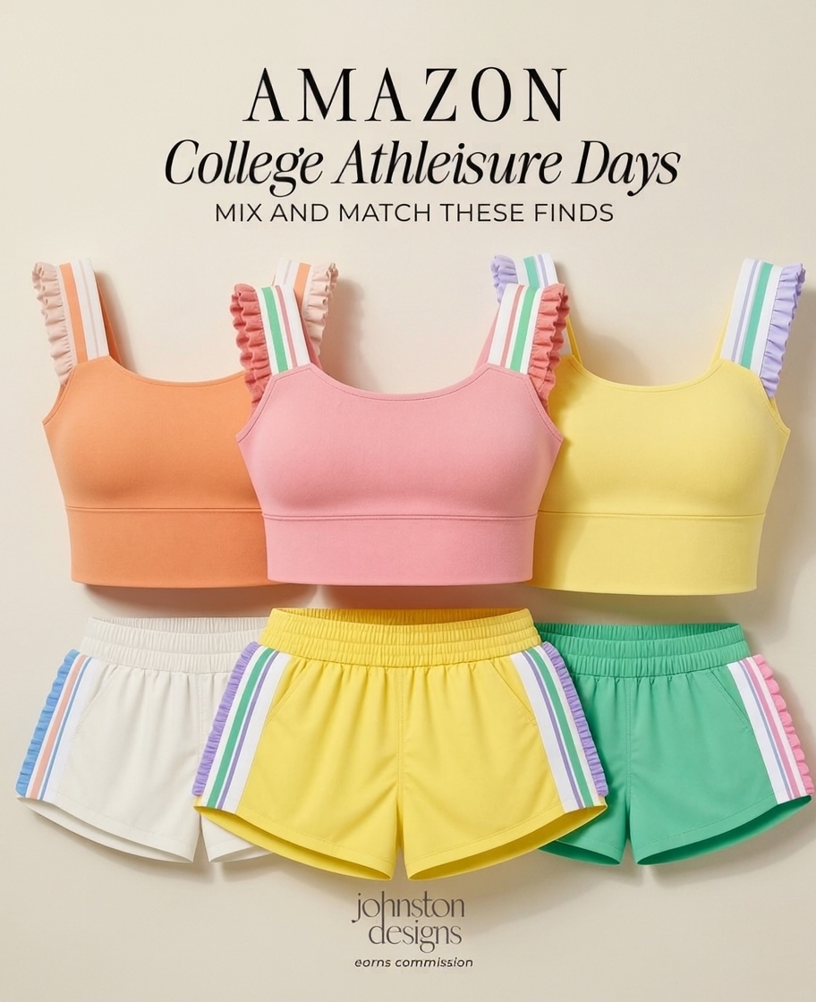 Johnston Designs Facebook ad: Amazon College Athleisure