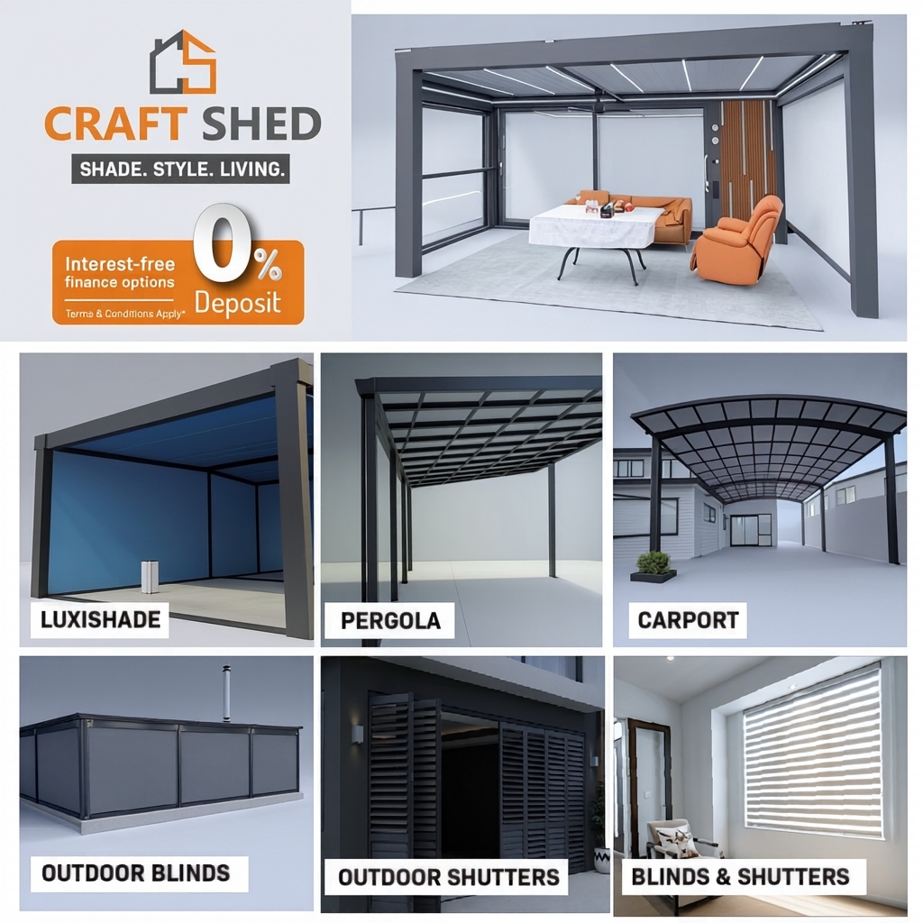 Craft Shed Hamilton - Louvres, Pergolas & Indoor/Outdoor Blinds Facebook ad