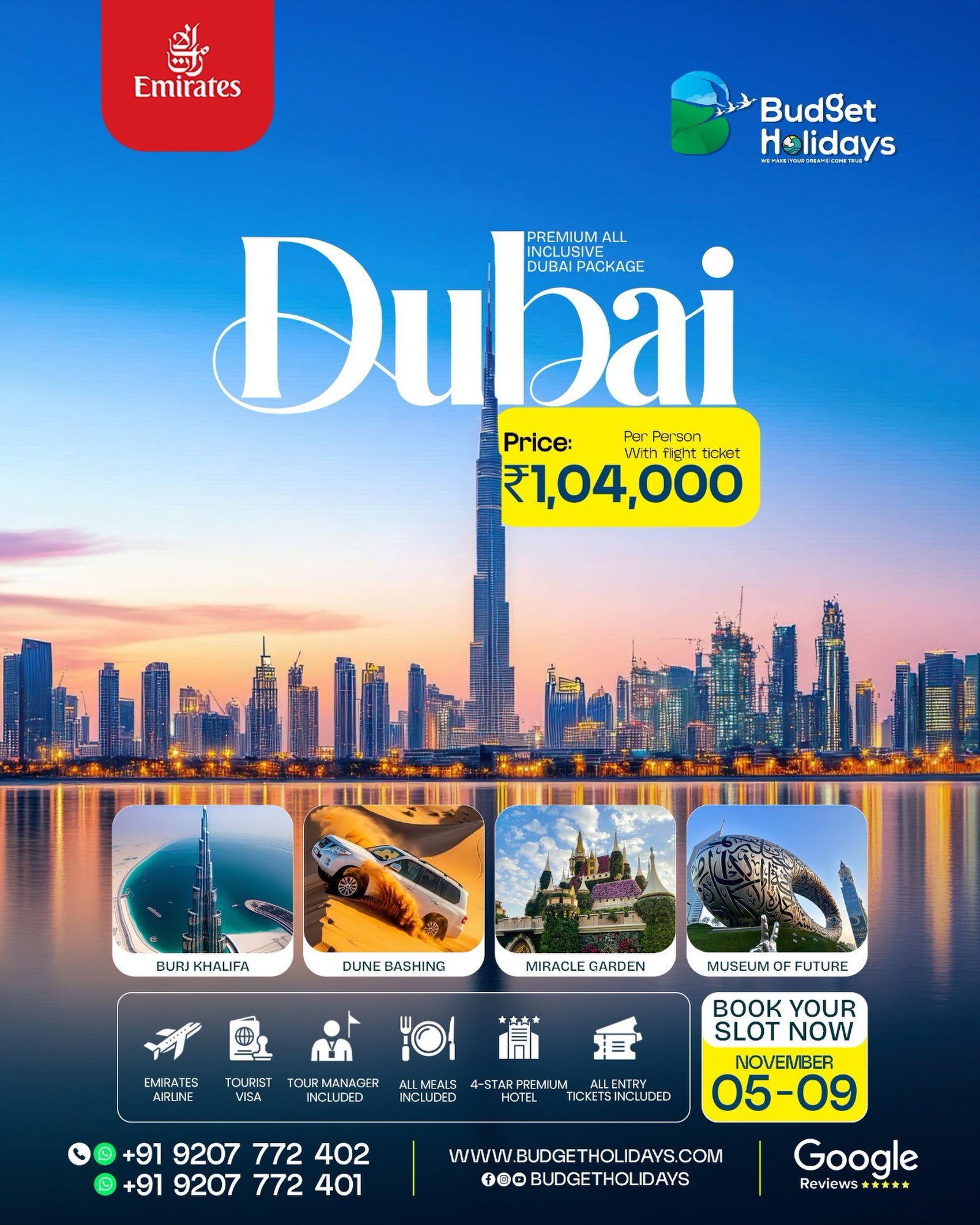 Budget Holidays Facebook ad: Ready for an unforgettable Dubai getaway?