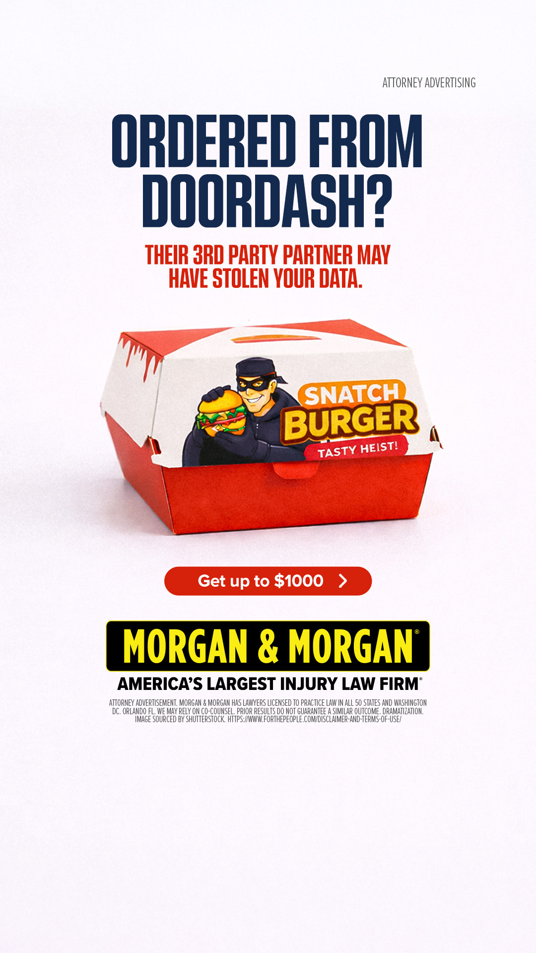 Morgan & Morgan Facebook ad