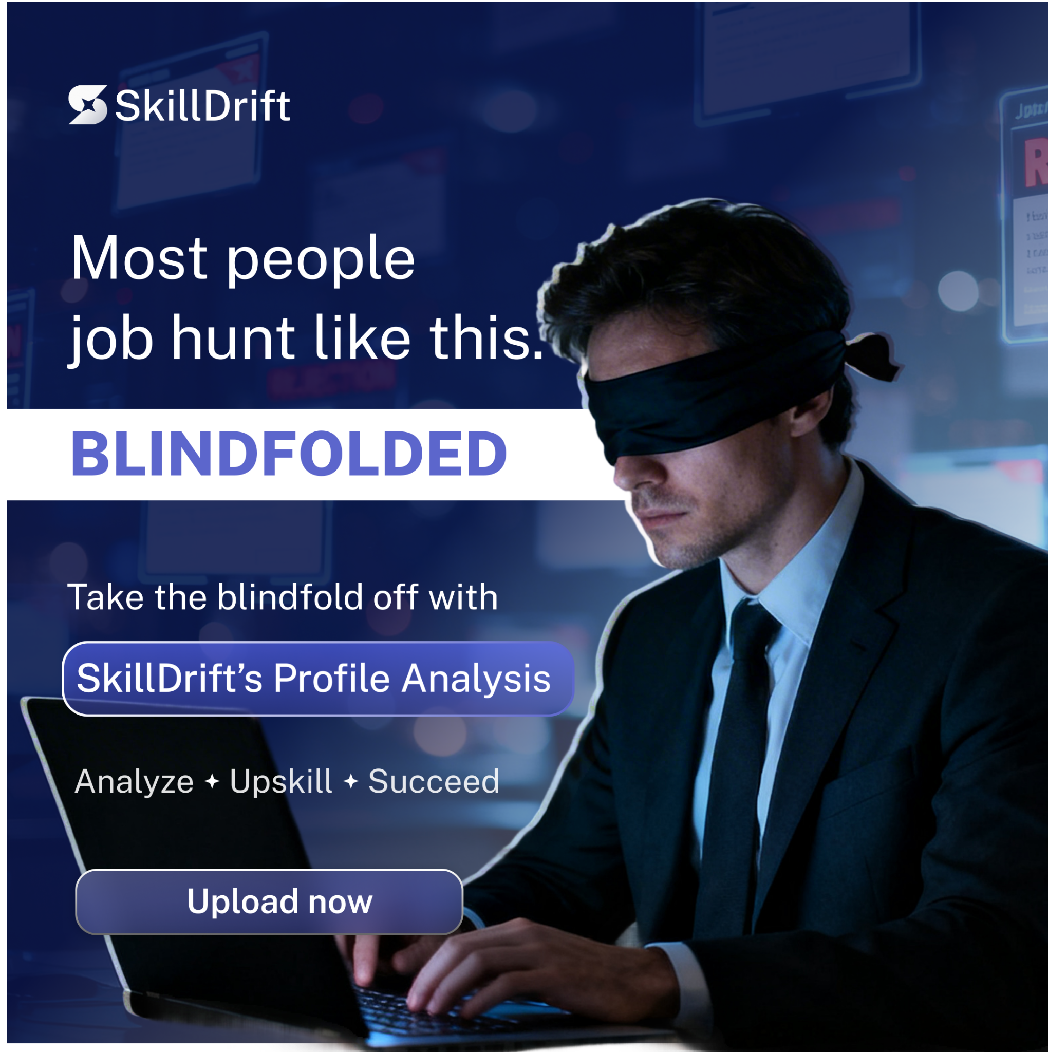 SkillDrift India Facebook ad: SkillDrift: Discover Right Jobs For Your Skills…