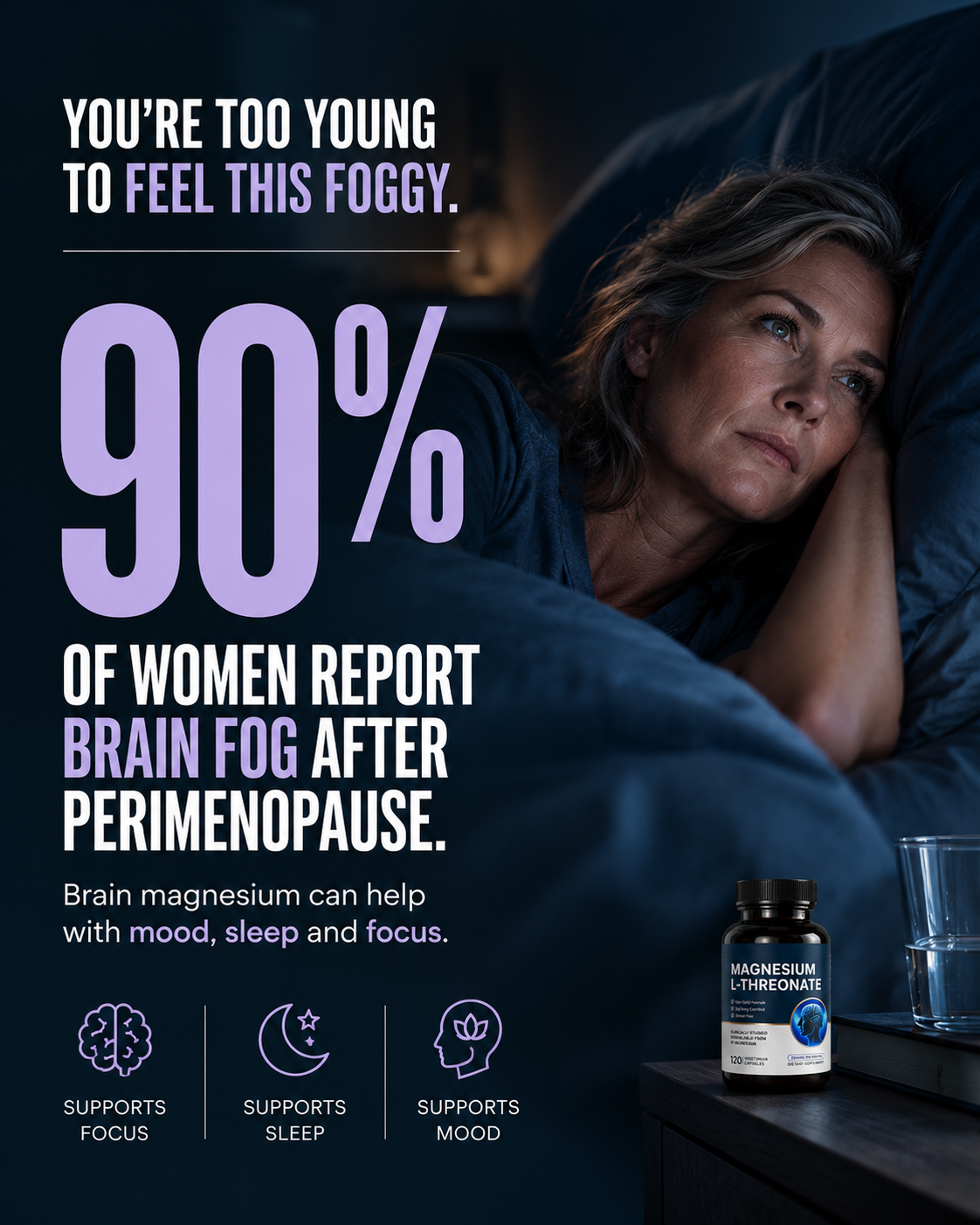 Spilak Facebook ad: The Only Magnesium That Reaches Your Brain