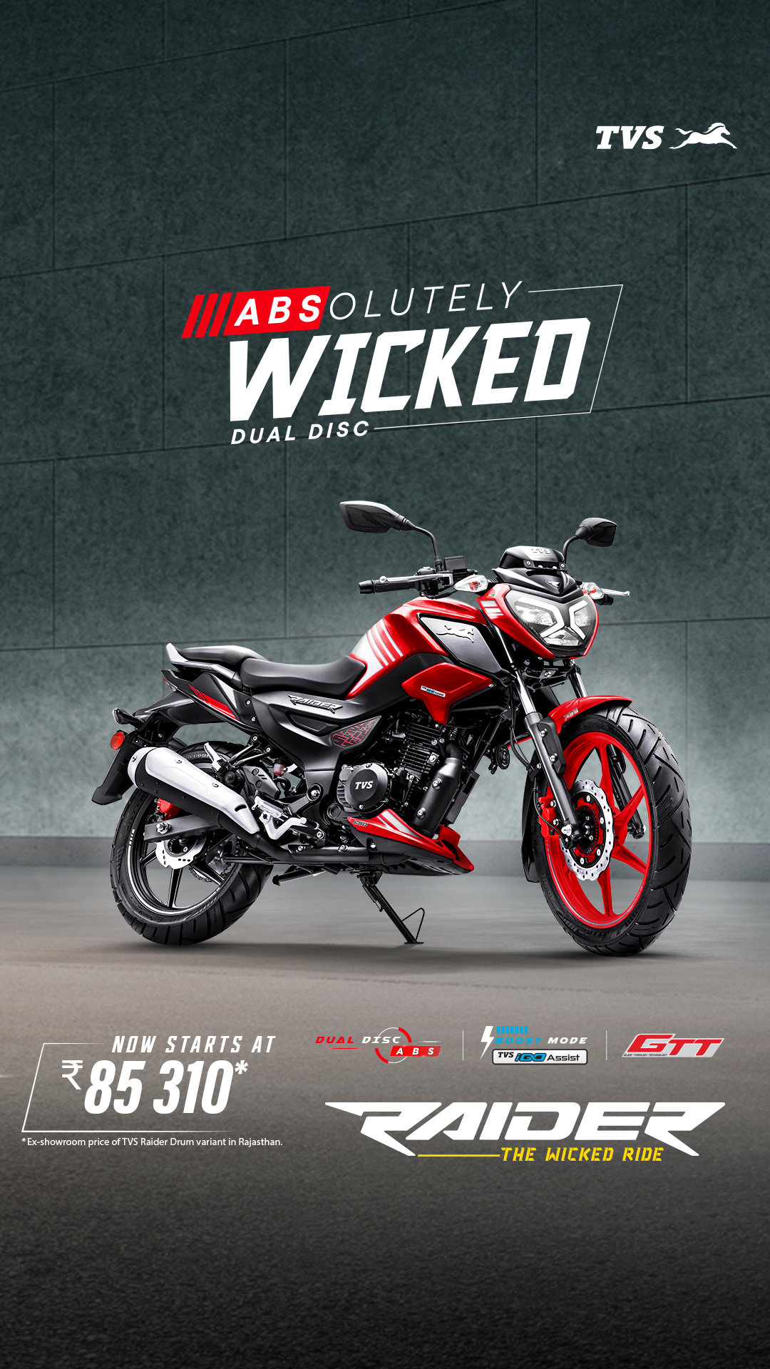 TVS Raider Facebook ad