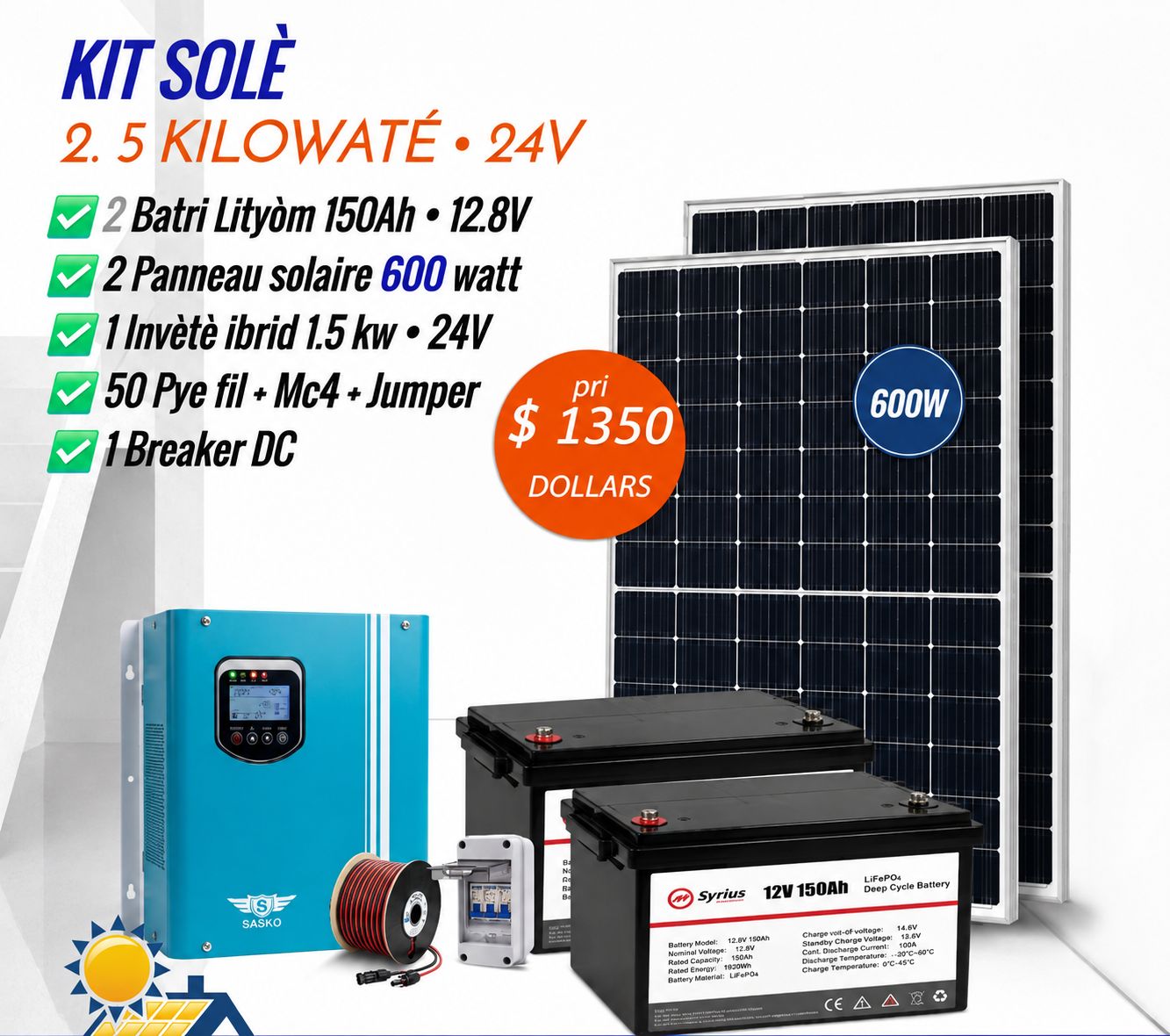 Energie Plus Facebook ad: kit solaire dispo, tlf: 43261417