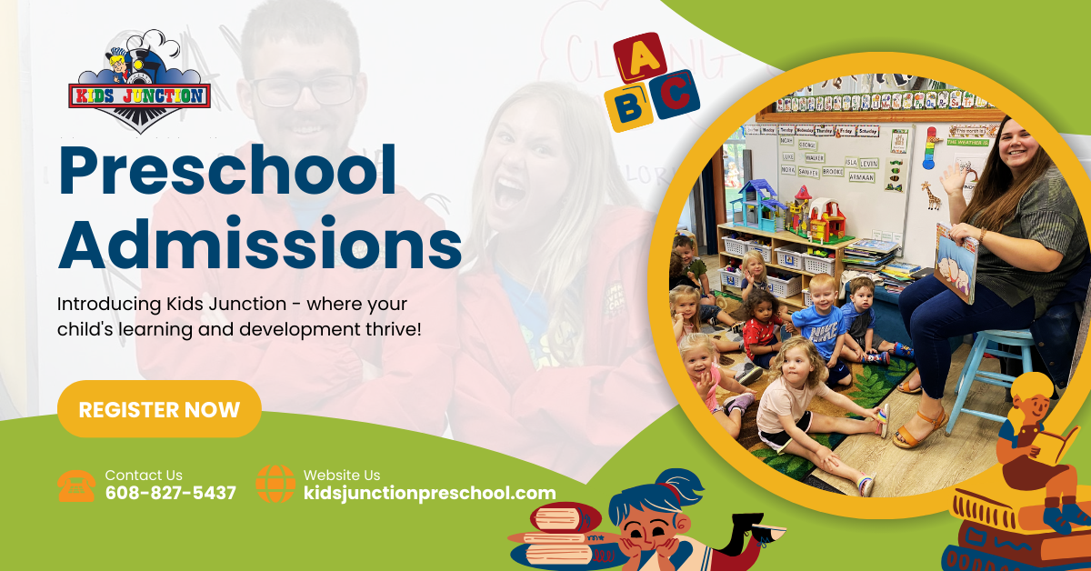 Kids Junction Facebook ad: Join Our Preschool Family at Kids Junction - Enroll Now!