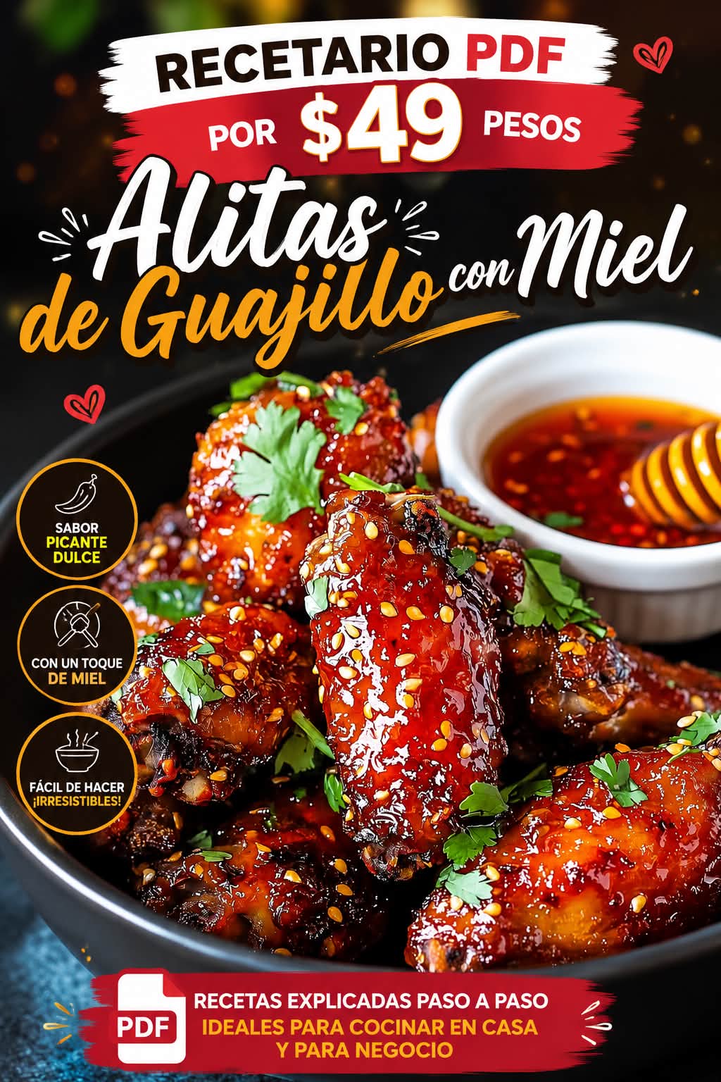 Emprendimientos 2.0 Facebook ad: ¡RECETARIO DE ALITAS GOURMET EN PDF POR SOLO…
