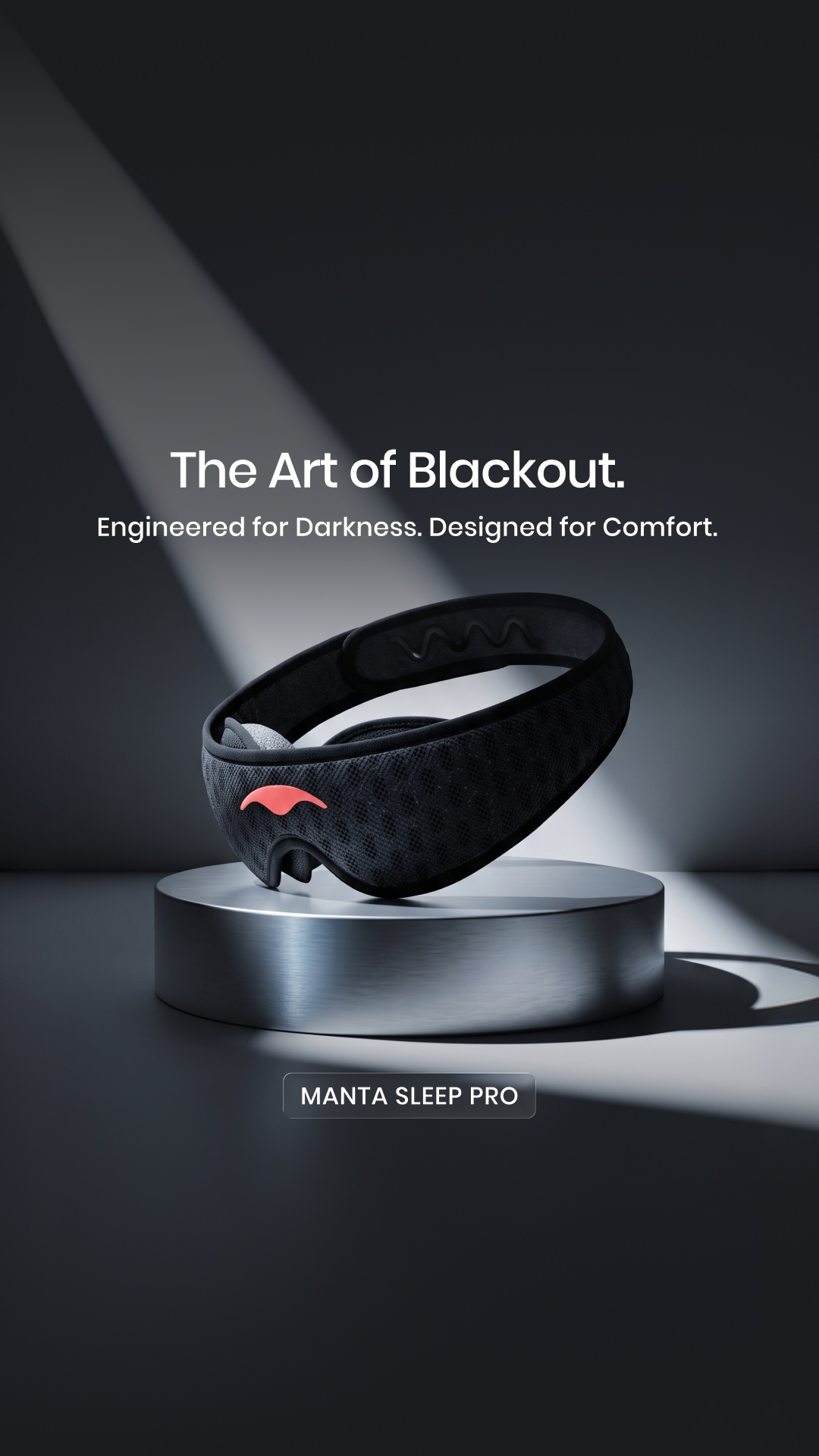 Manta Sleep Facebook ad: Block Light. Sleep Deeper