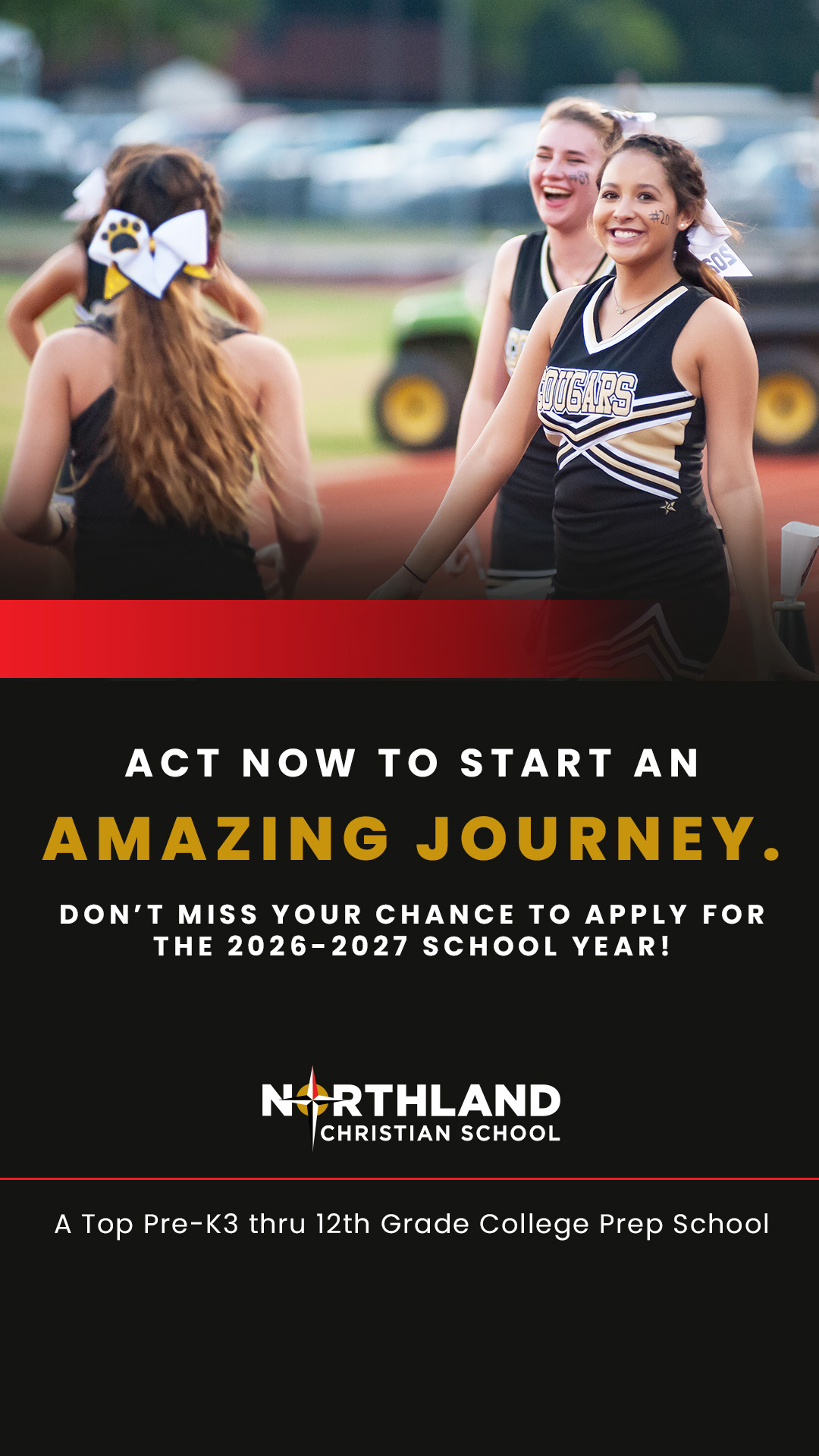 Northland Christian School Facebook ad from Mar 31, 2026