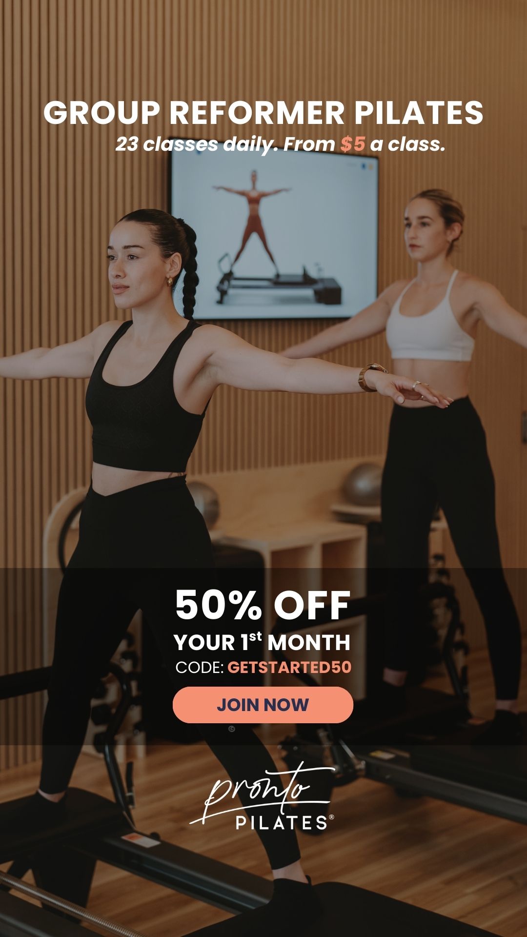 Pronto Pilates US Facebook ad