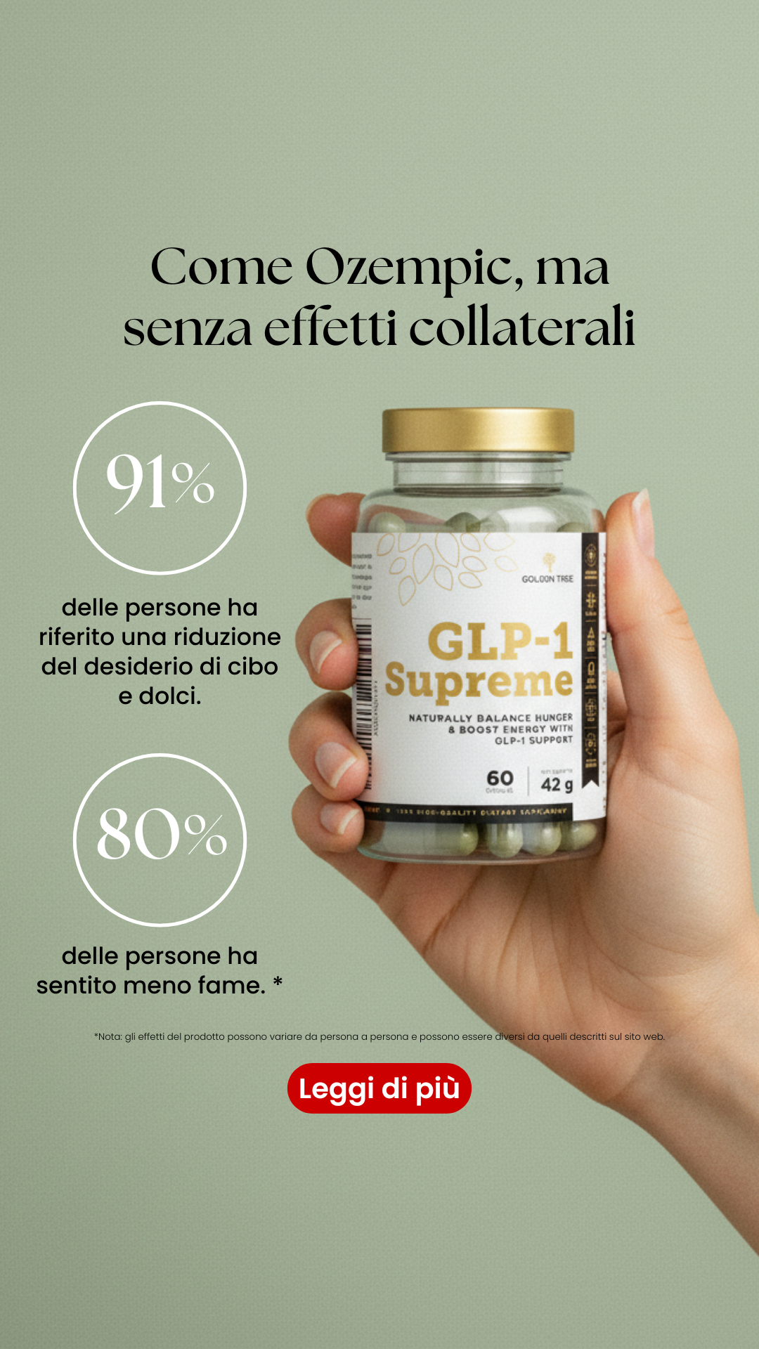 Golden Tree Italia Facebook ad: Il segreto per perdere peso dopo i 40 anni