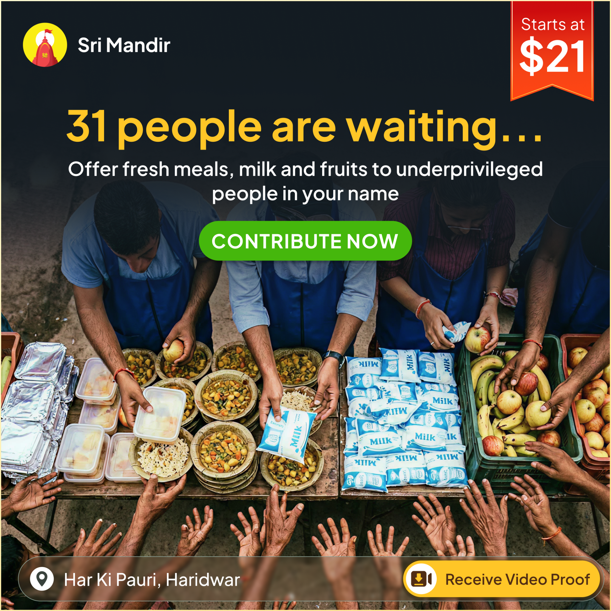 Sri Mandir - Seva Facebook ad