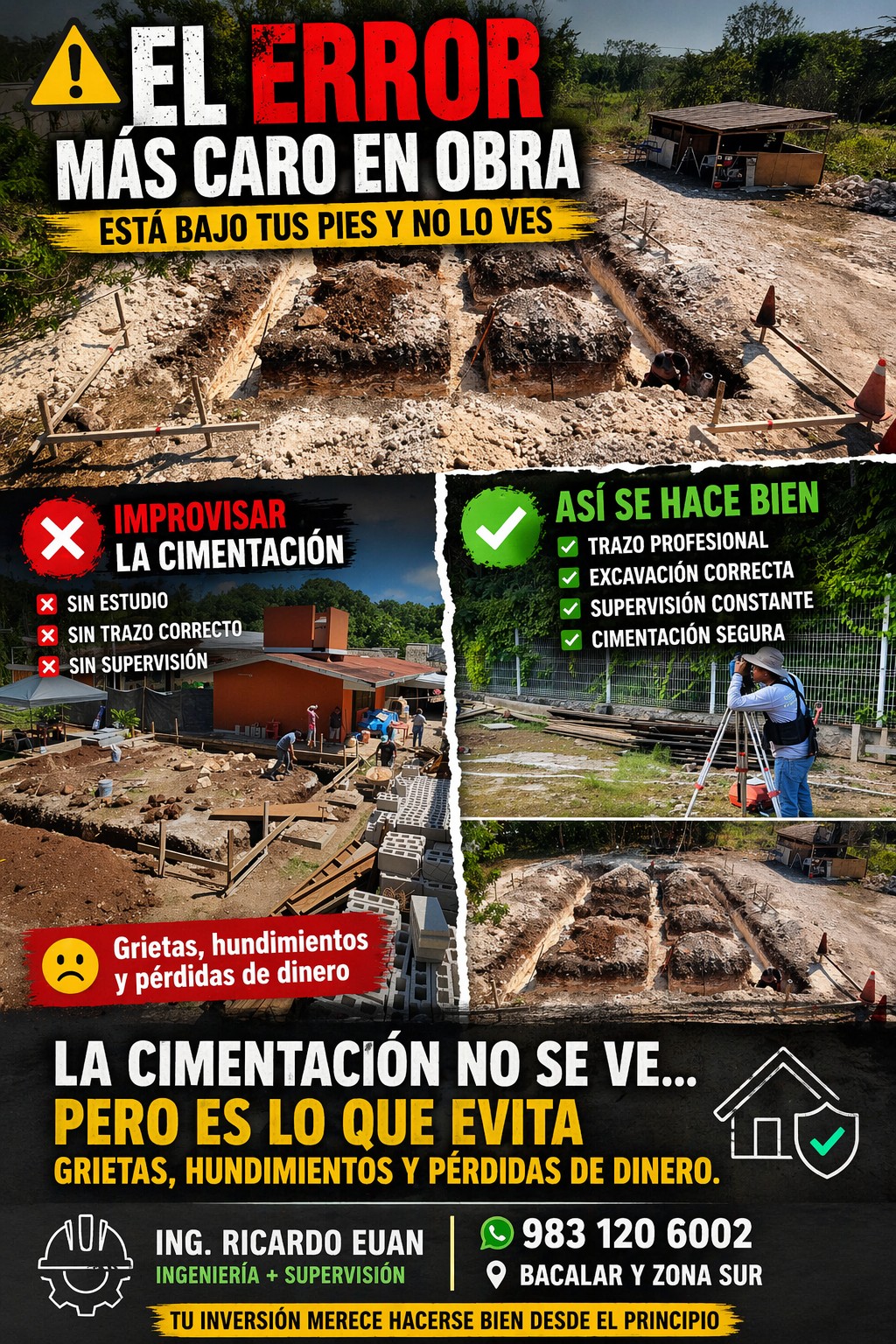 Ing Ricardo Euan Facebook ad: Si estás construyendo o piensas hacerlo, esto te…