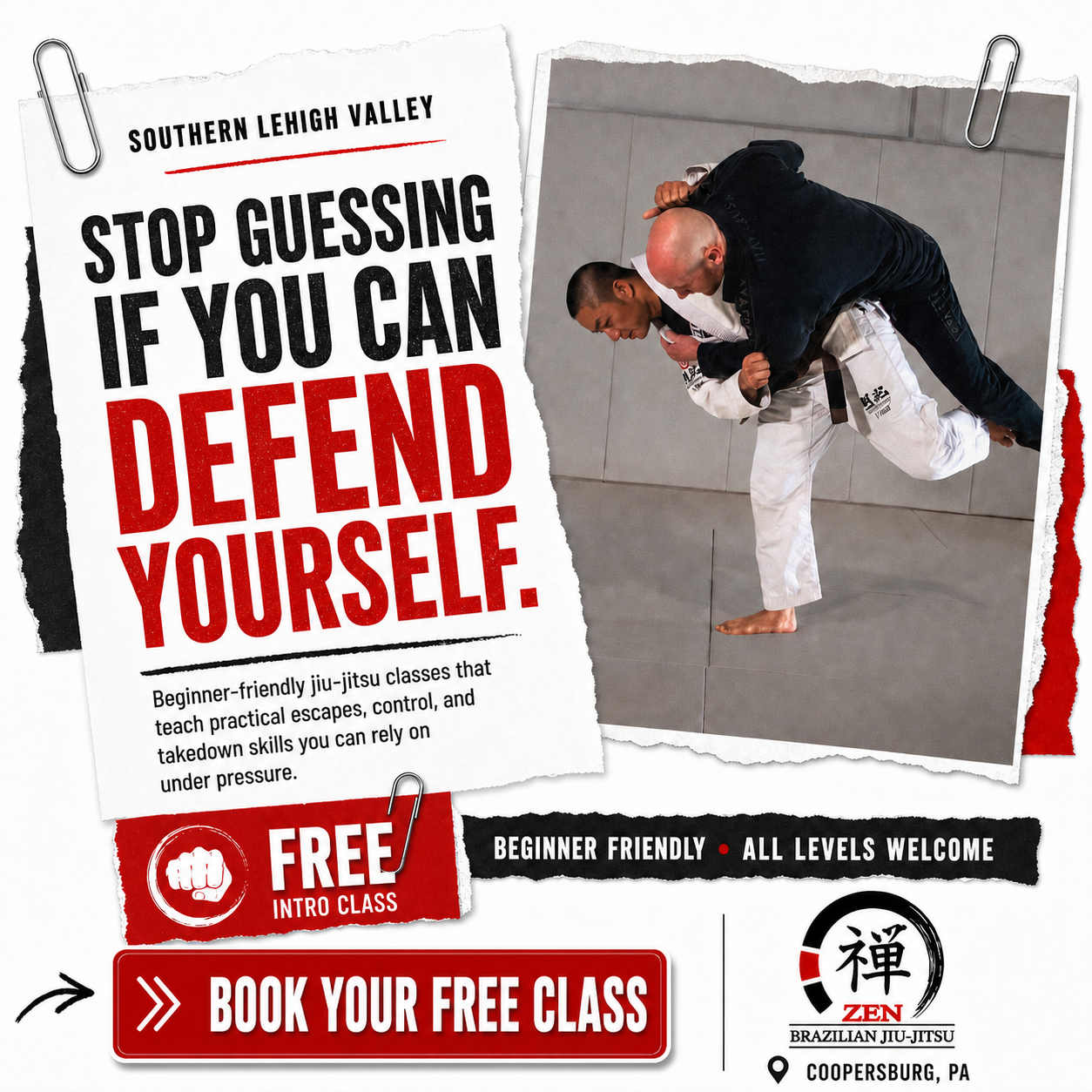 Zen Brazilian Jiu-Jitsu Facebook ad