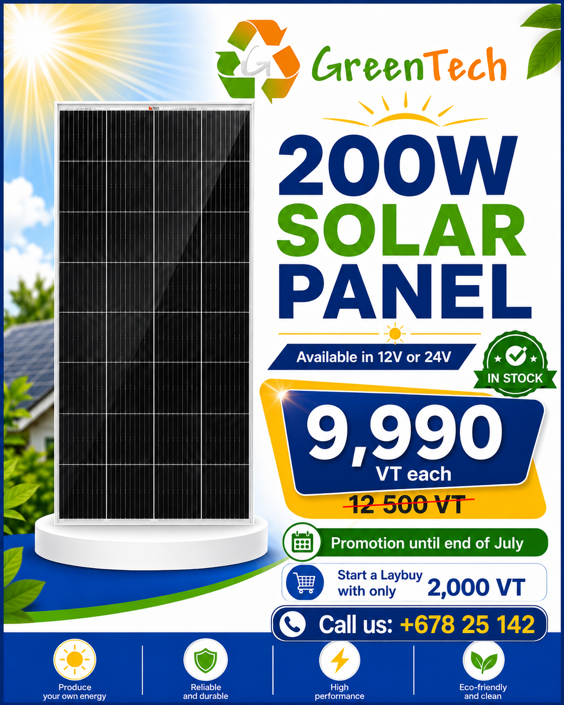 GreenTech Vanuatu Facebook ad: Get yours!
