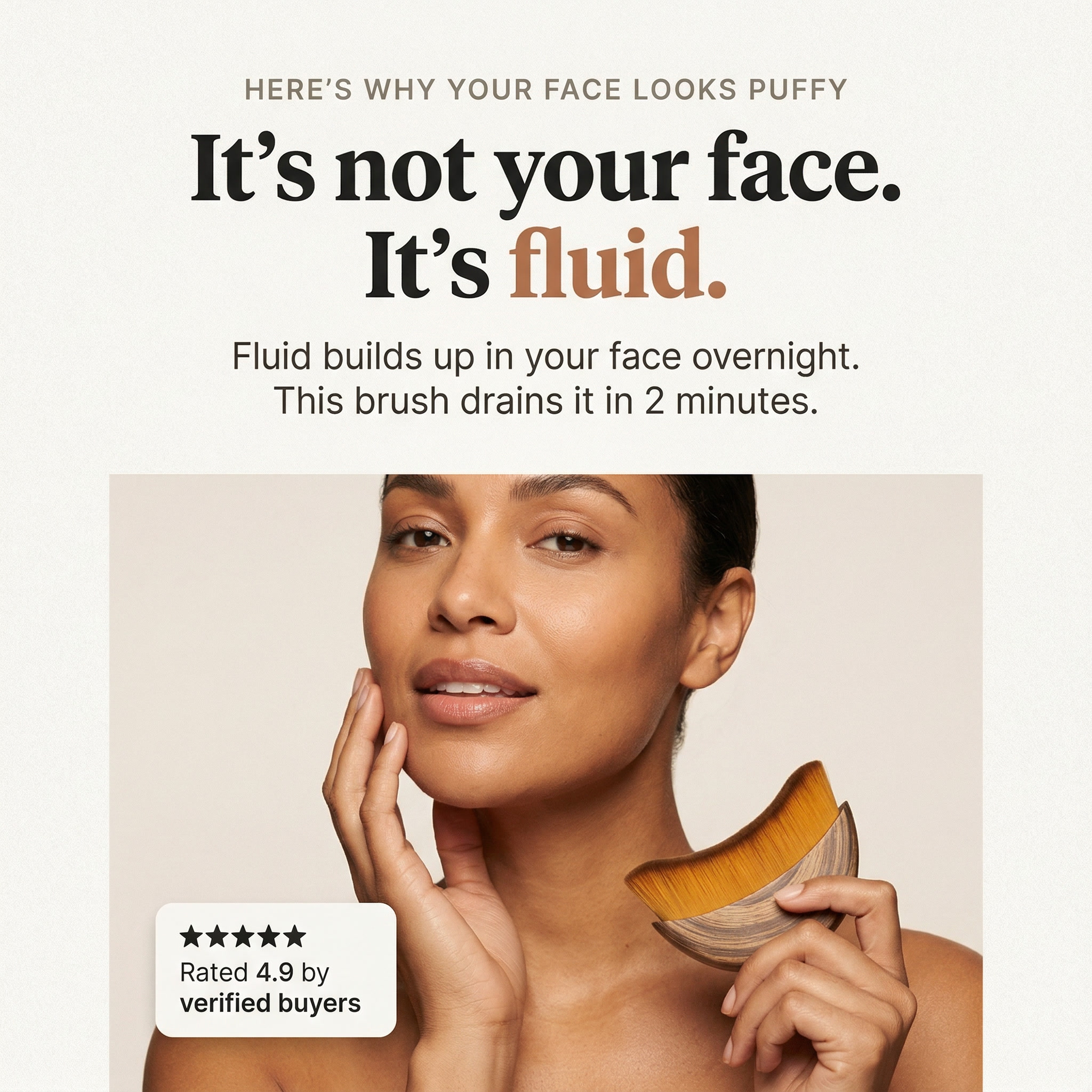 Wingsofdesign Facebook ad: Depuff, Define & Glow