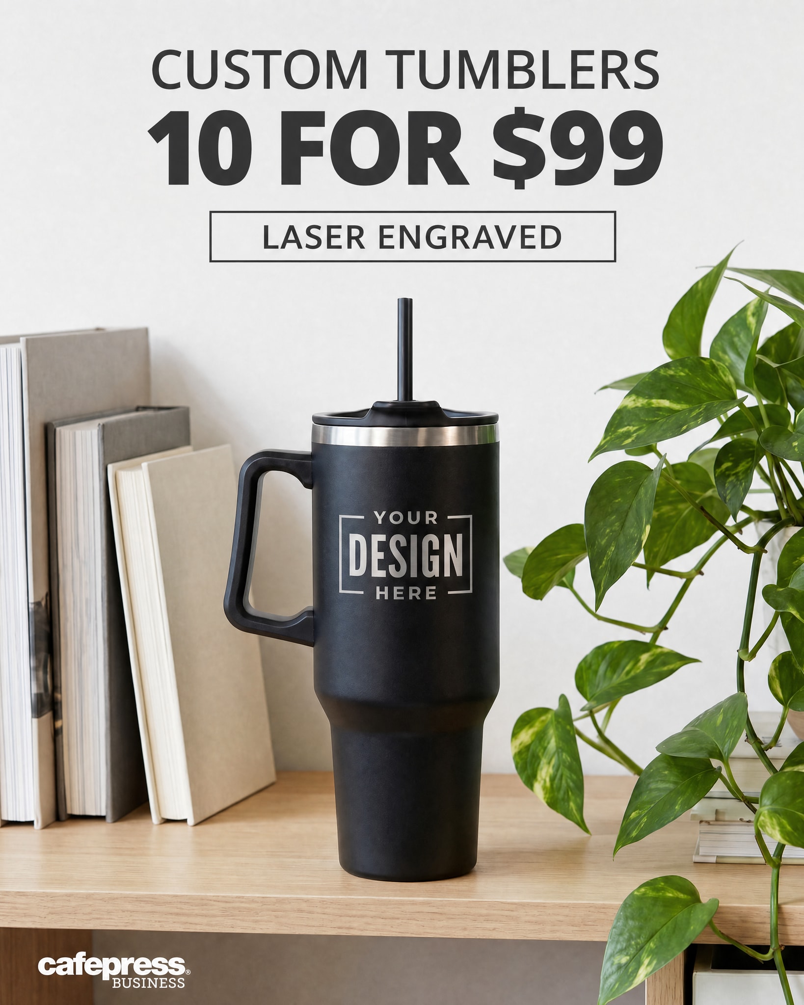 CafePress Facebook ad: 40oz Insulated Tumblers